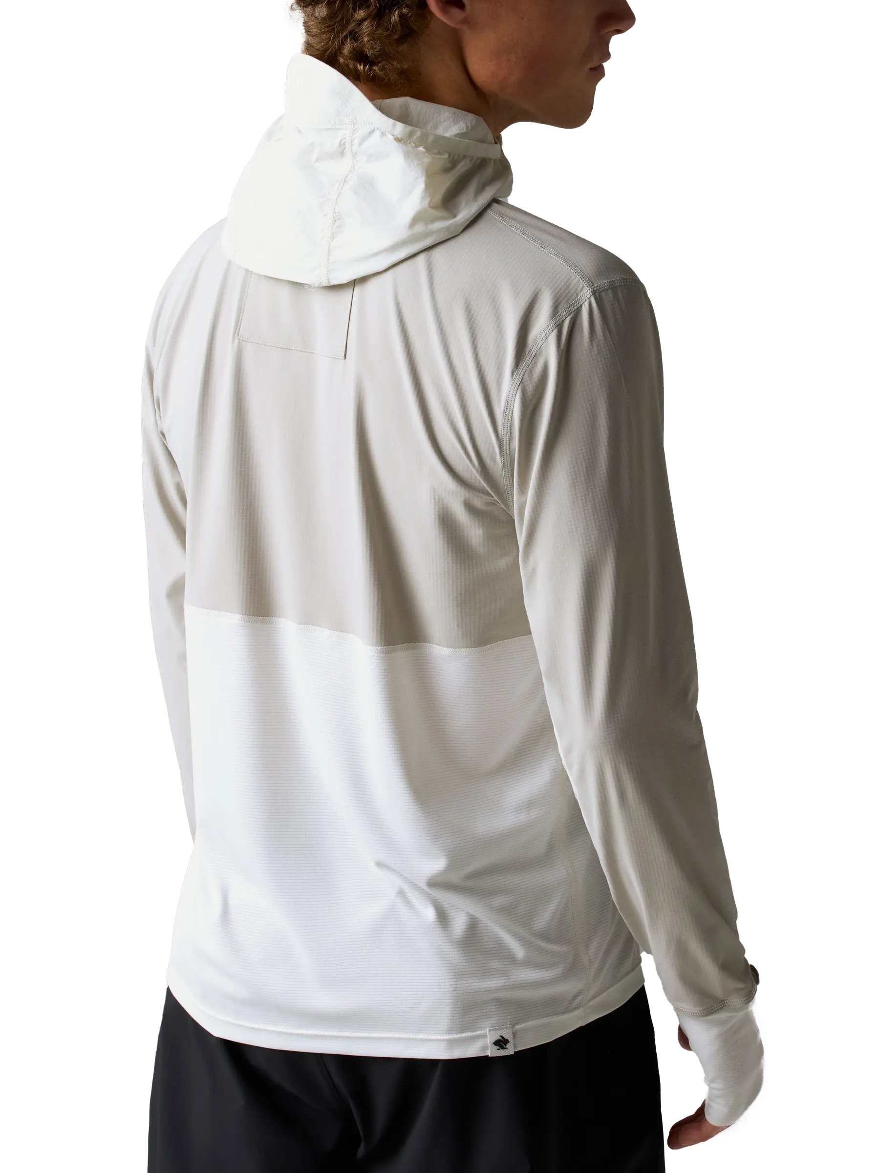 M SUNRUNNER UPF HOODIE WHITE (2)