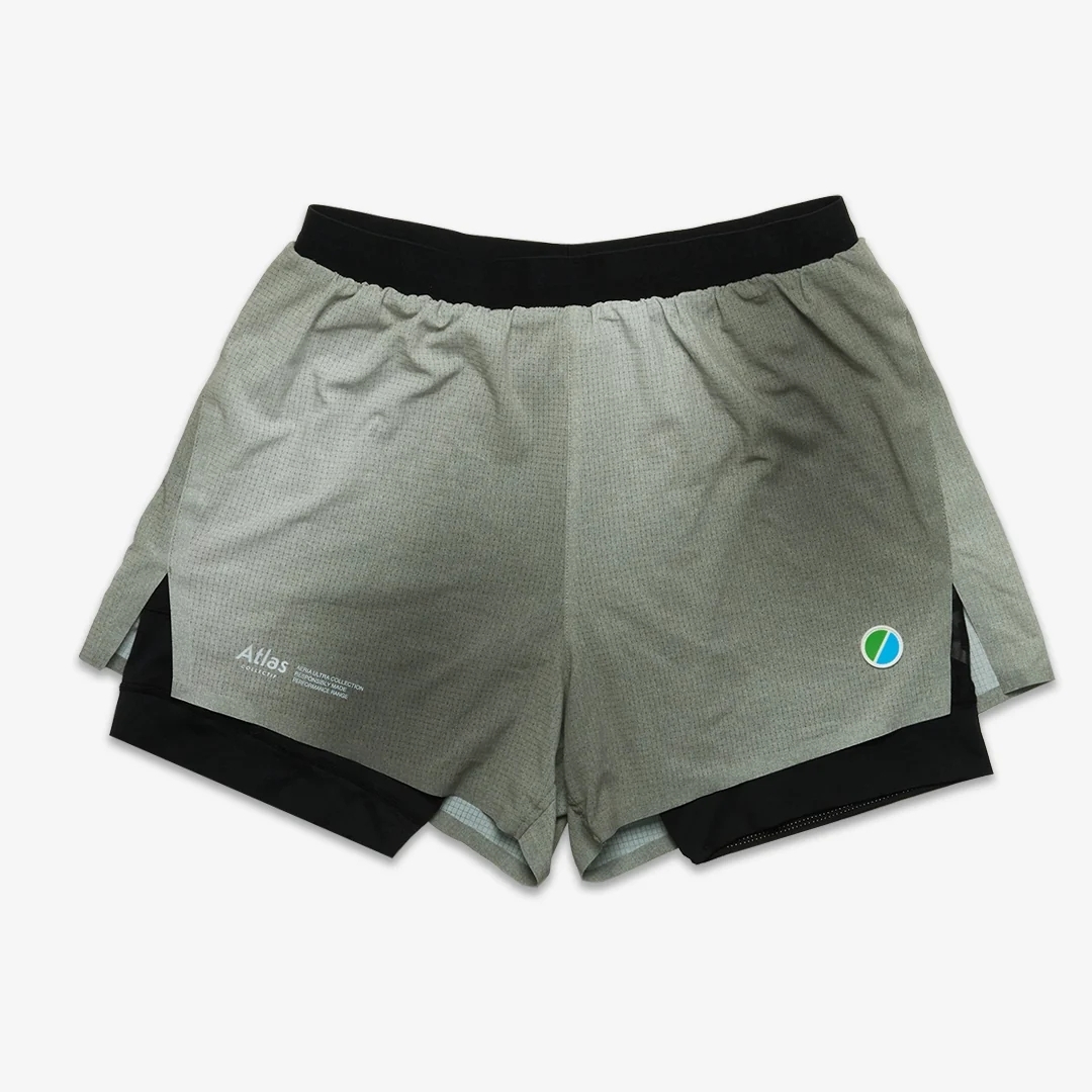 AERIA ULTRA 2in1 SHORTS GRADIENT OLIVE (1)
