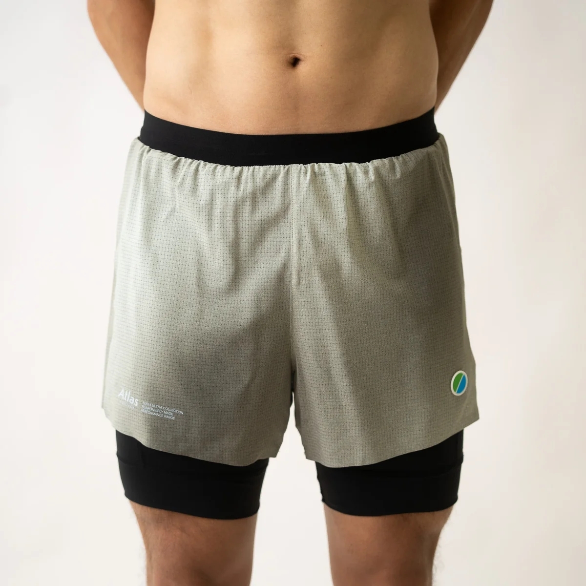 AERIA ULTRA 2in1 SHORTS GRADIENT OLIVE (3)