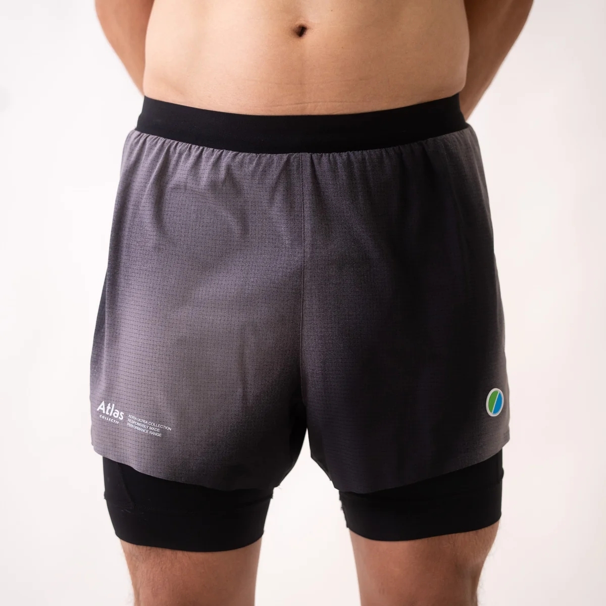 AERIA ULTRA 2in1 SHORTS GRADIENT BLACK (5)