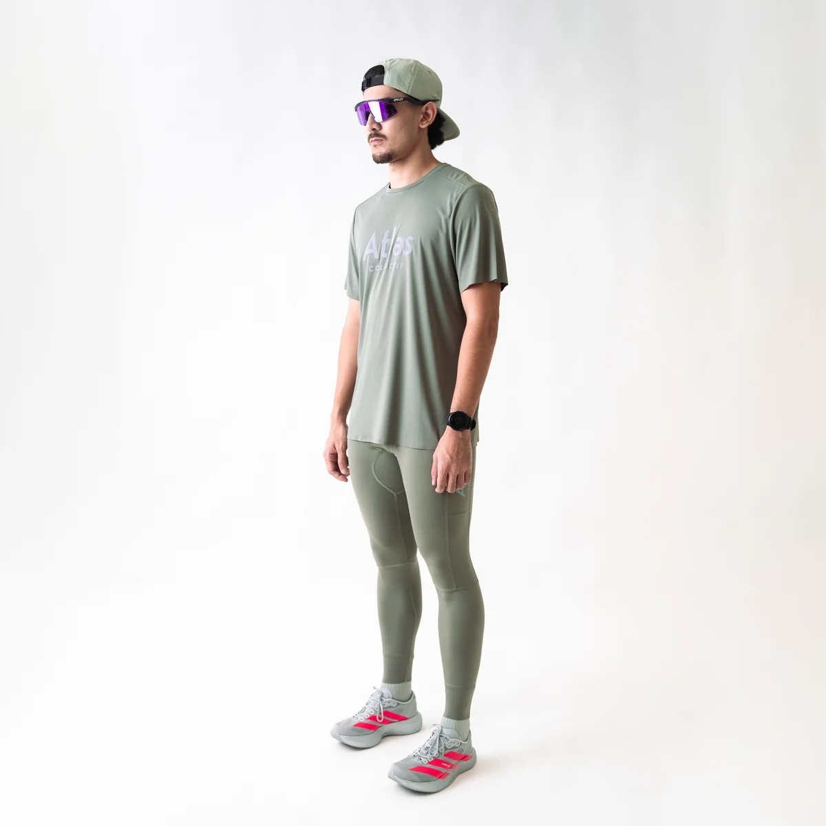 ILLUMI TRAX V2 RUNNING T SHIRT OLIVE (4)