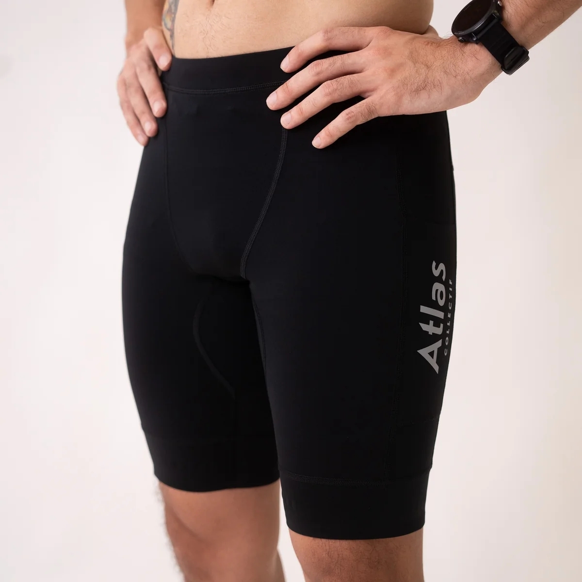 ILLUMI TRAX V2 RUNNING HALF TIGHTS BLACK (8)