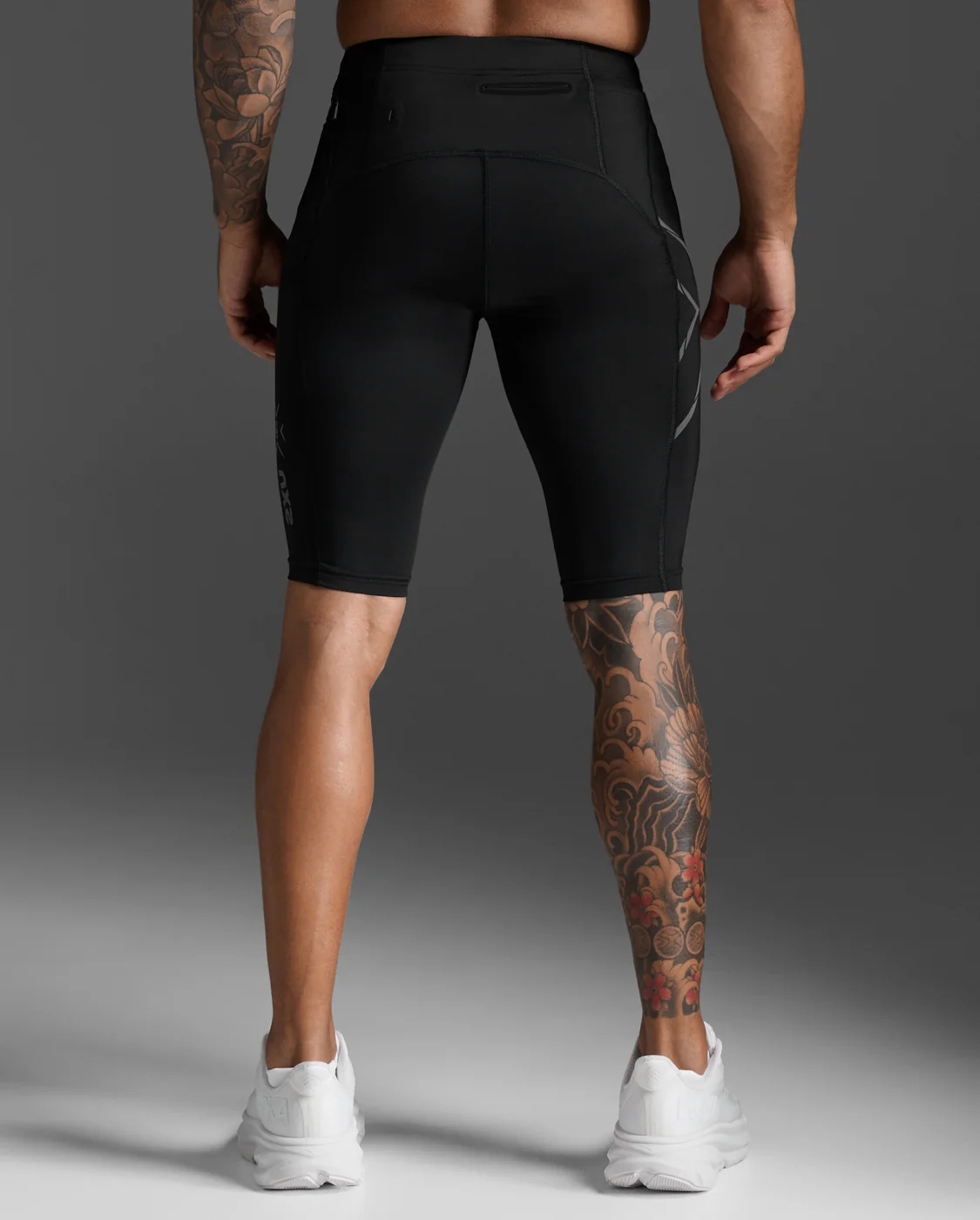 M LIGHT SPEED COMP SHORTS BLK BLK REFLECTIVE (4)