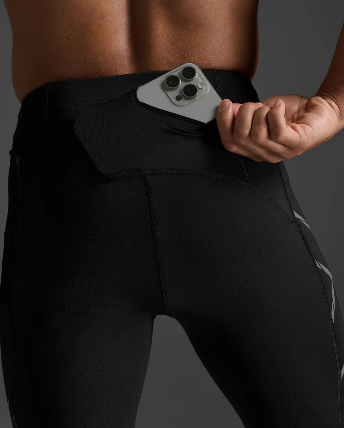 M LIGHT SPEED COMP SHORTS BLK BLK REFLECTIVE (5)