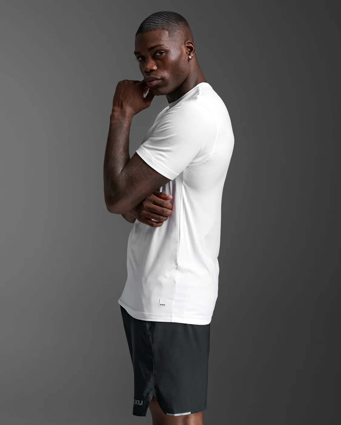 M 2XU SIGNATURE SOFT JERSEY TEE WHITE WHITE (4)