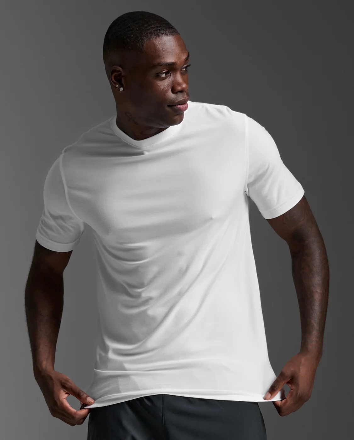 M 2XU SIGNATURE SOFT JERSEY TEE WHITE WHITE (5)