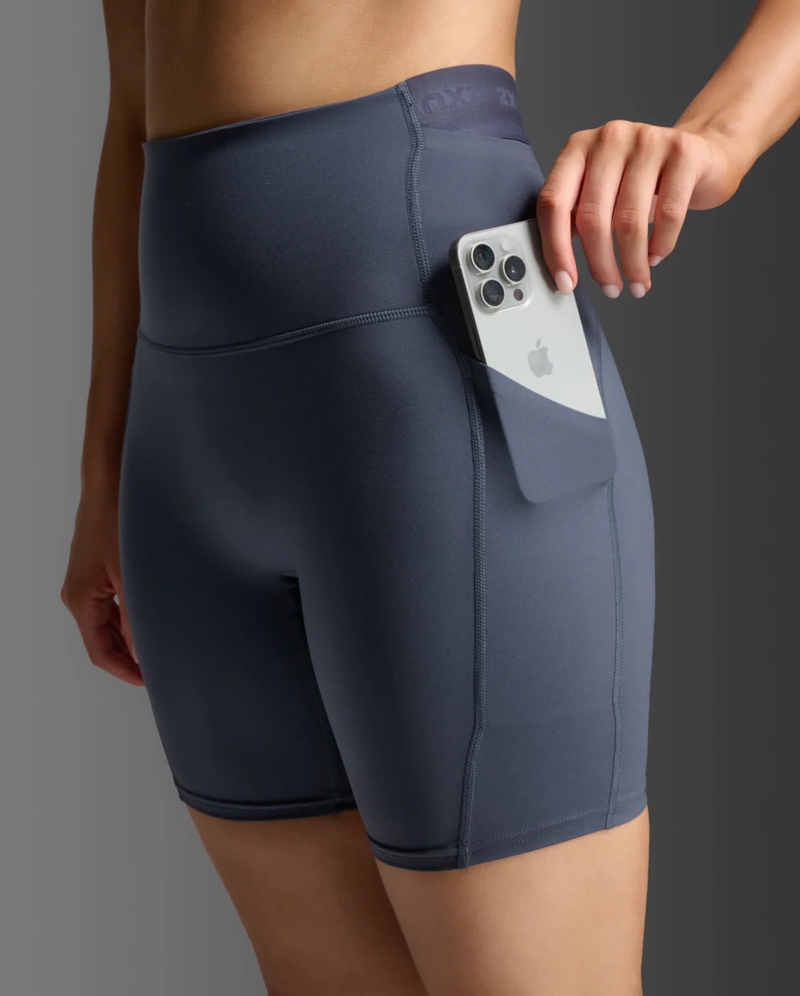 W Form Stash Hi-Rise Bike Shorts INDIA INK (3)