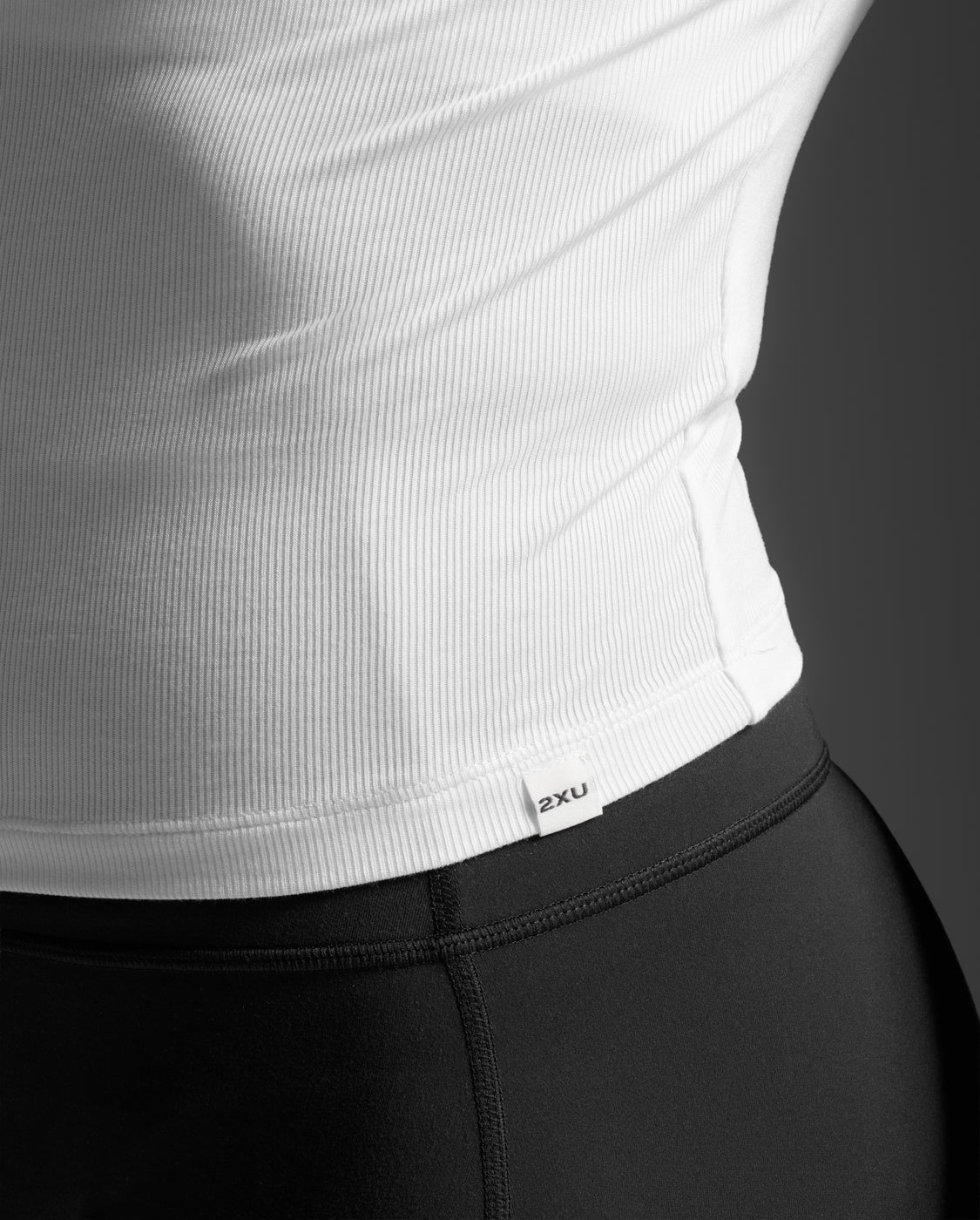 W Fluid Ribbed Crop Tee WHITE WHITE (3)