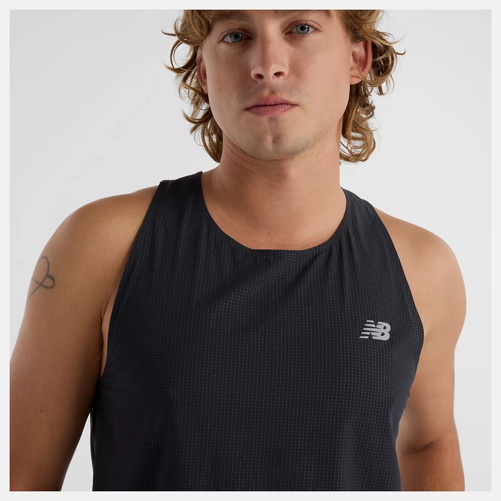 M Race Day Ultra Light Singlet BLACK SLATE GREY (4)