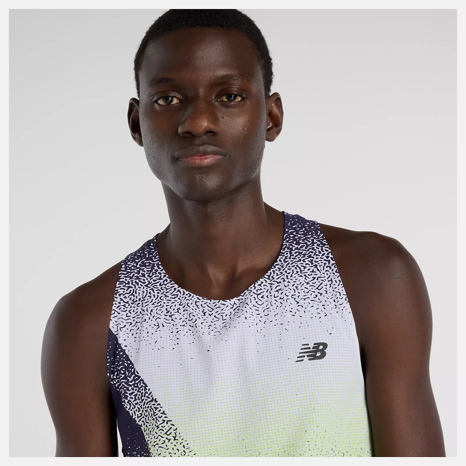 M RACE DAY ULTRA LLIGHT SINGLET PRINTED ELECTRIC PURPLE (3)