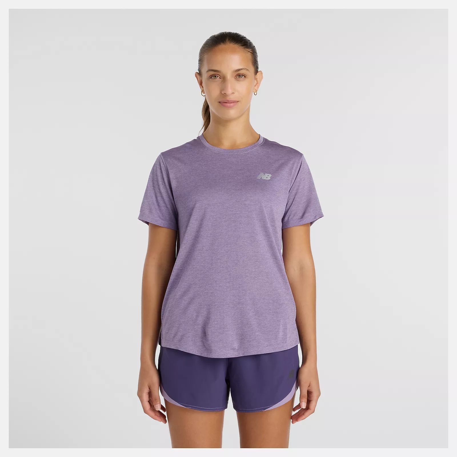 W RC ESSENTIAL T SHIRT CANDIED VIOLET HEATHER (2)