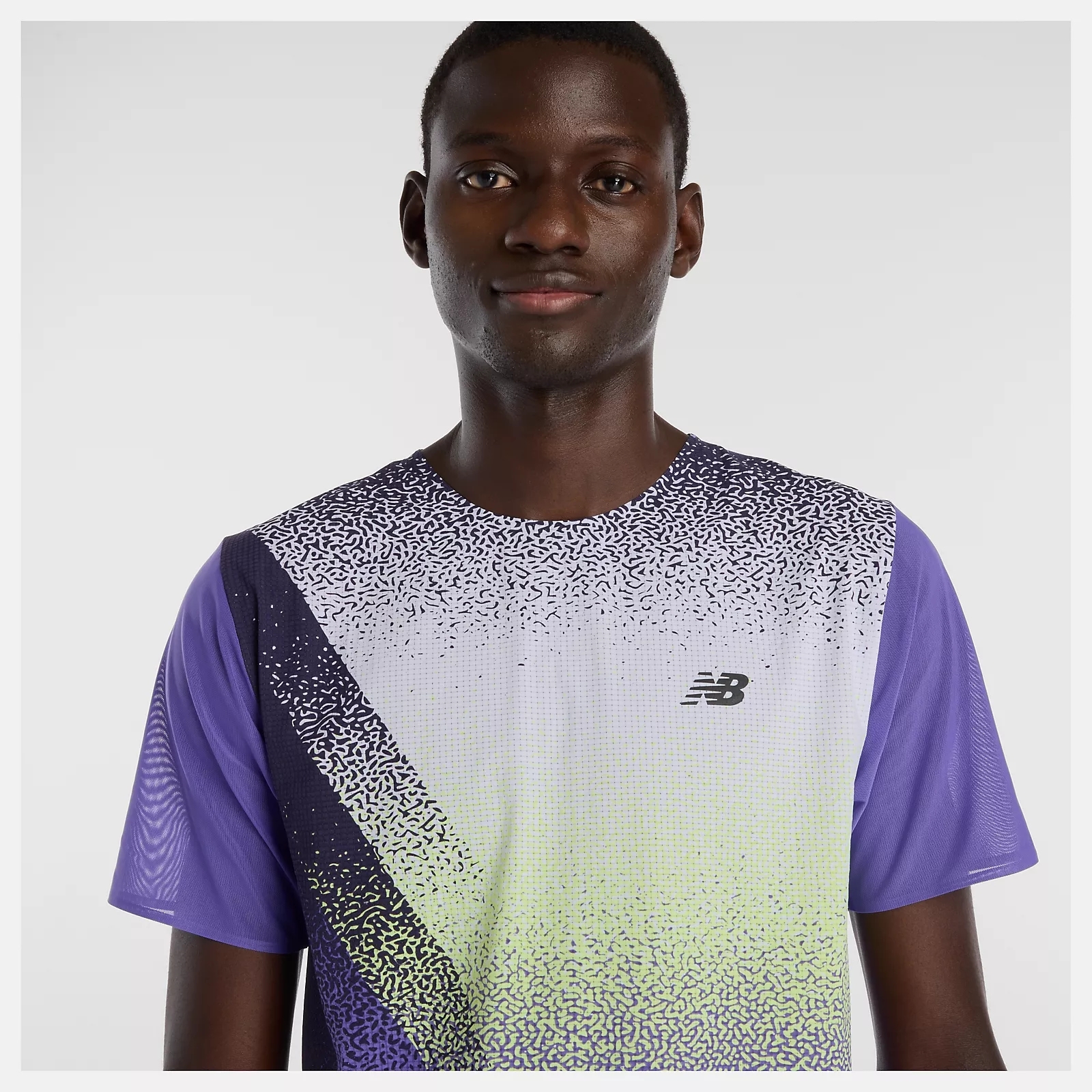 M RACE DAY ULTRA LIGHT PRINTED T SHIRT ELECTRIC PURPLE (5)