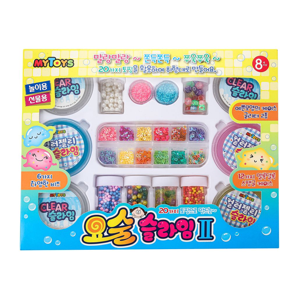 S_10韓國MYTOYS史萊姆驚喜寶盒26件組(史萊姆6亮粉2亮片12珠珠6)_01