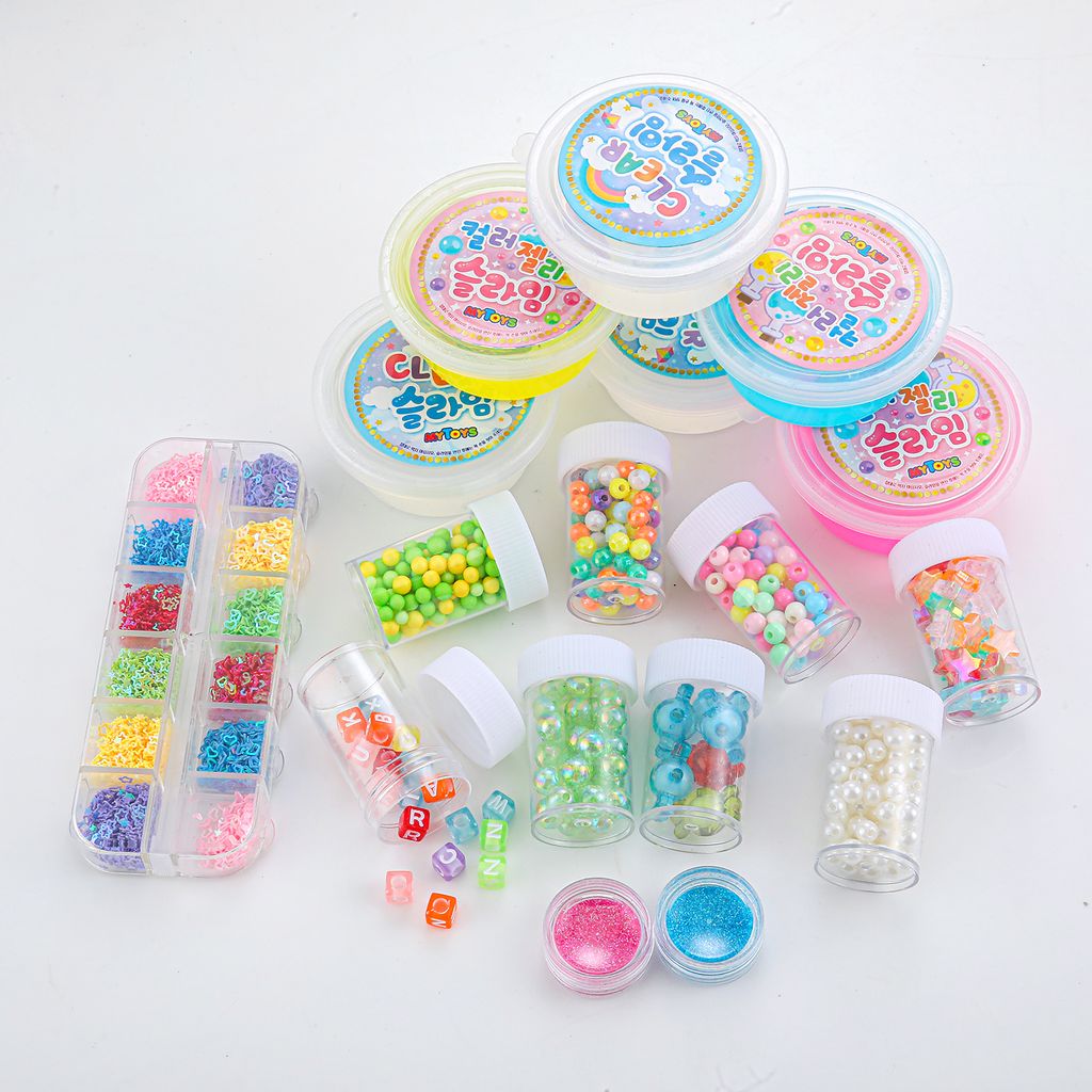 S_09韓國MYTOYS史萊姆豪華寶盒28件組(史萊姆6亮粉2亮片12珠珠8)_06