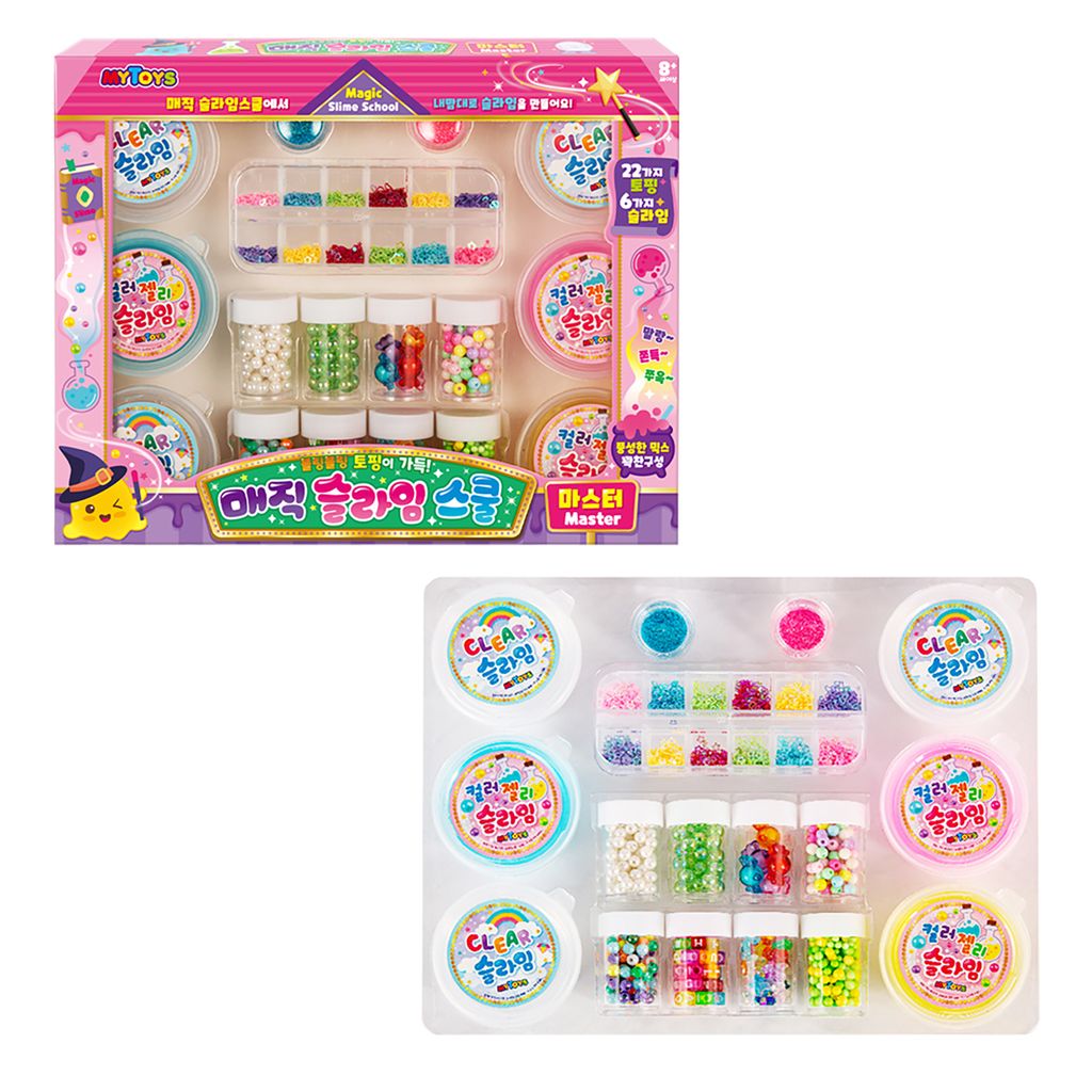 S_09韓國MYTOYS史萊姆豪華寶盒28件組(史萊姆6亮粉2亮片12珠珠8)_11