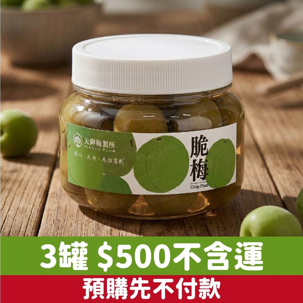 脆梅預購2026_原味三罐