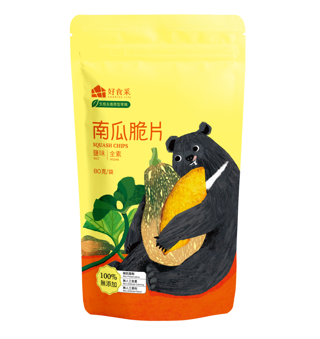 【生態友善原型零嘴】南瓜脆片(鹽味)