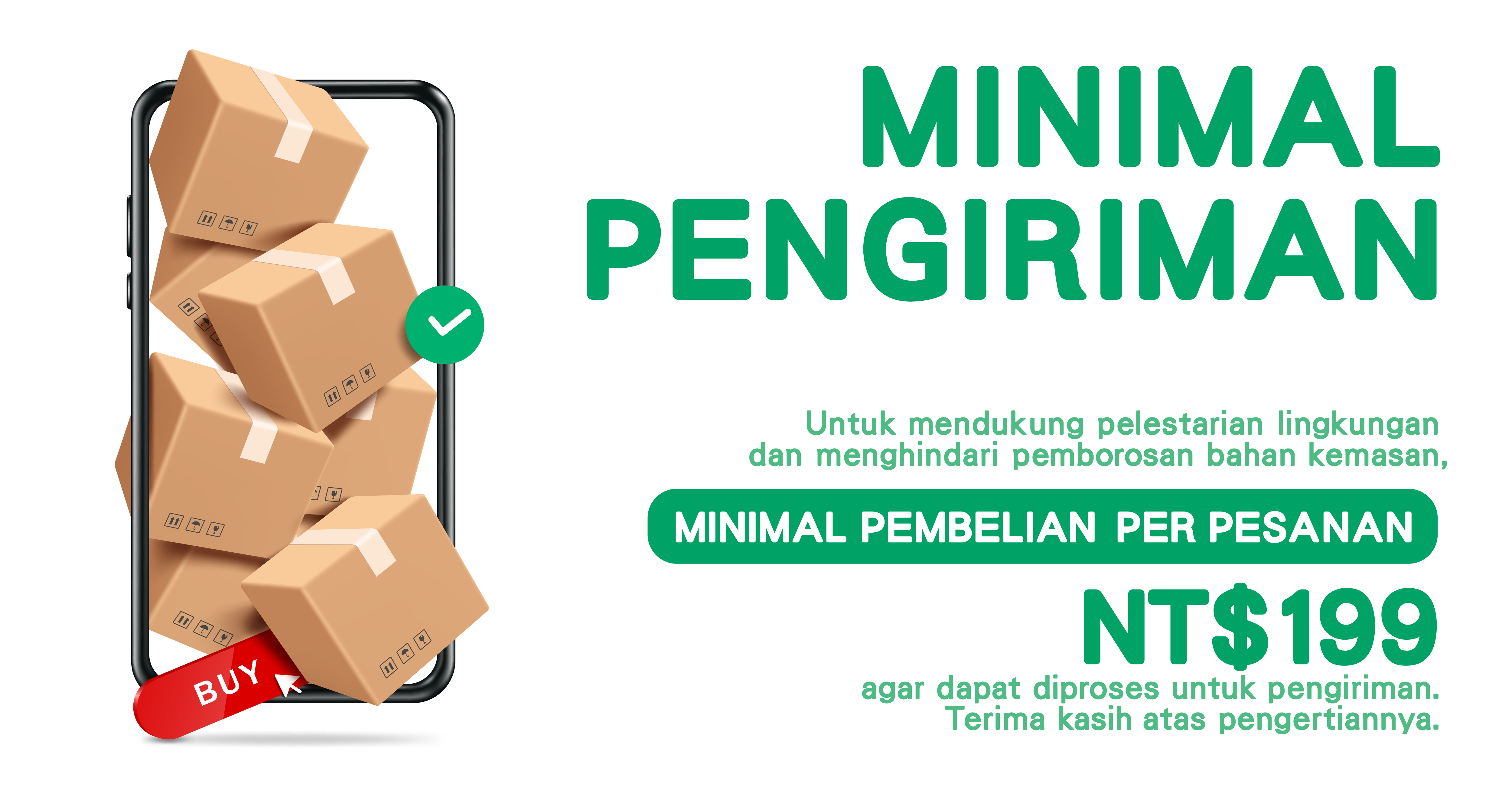 MINIMAL PENGIRIMAN