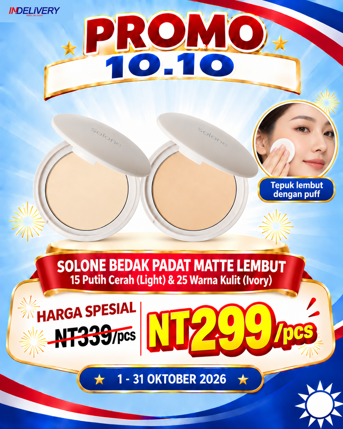 Promo bedak solone indelivery