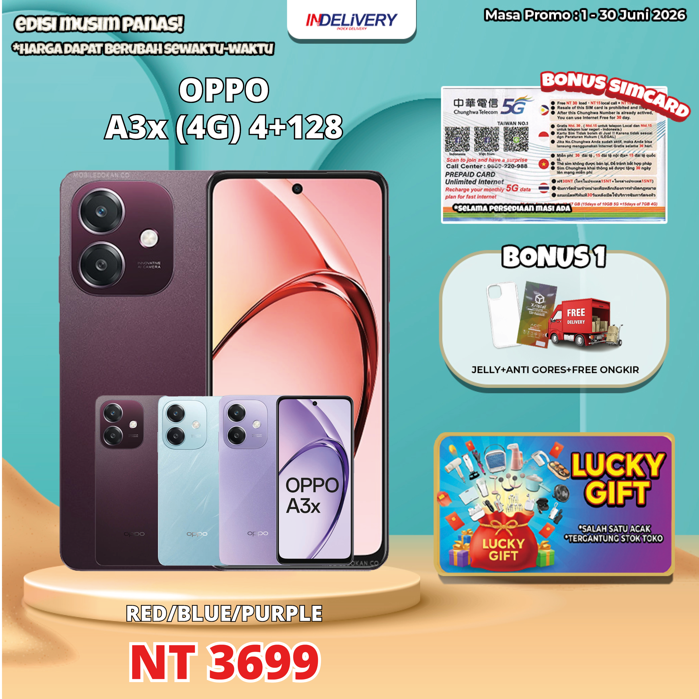 OPPO A3x (4G) 4+128