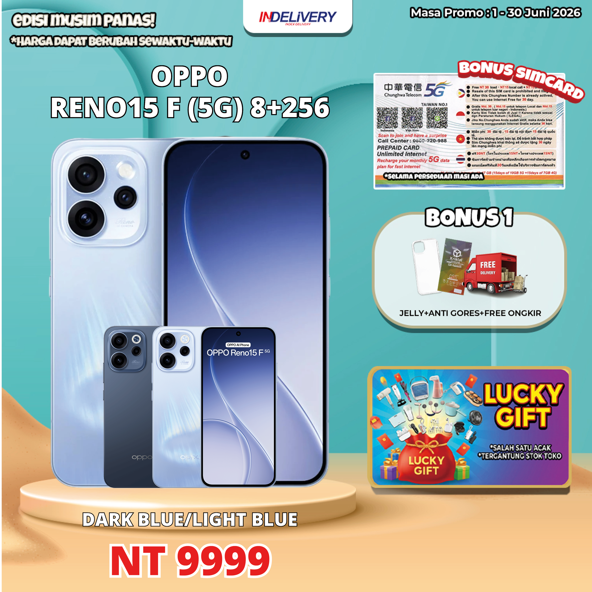 OPPO RENO15 F (5G) 8+256