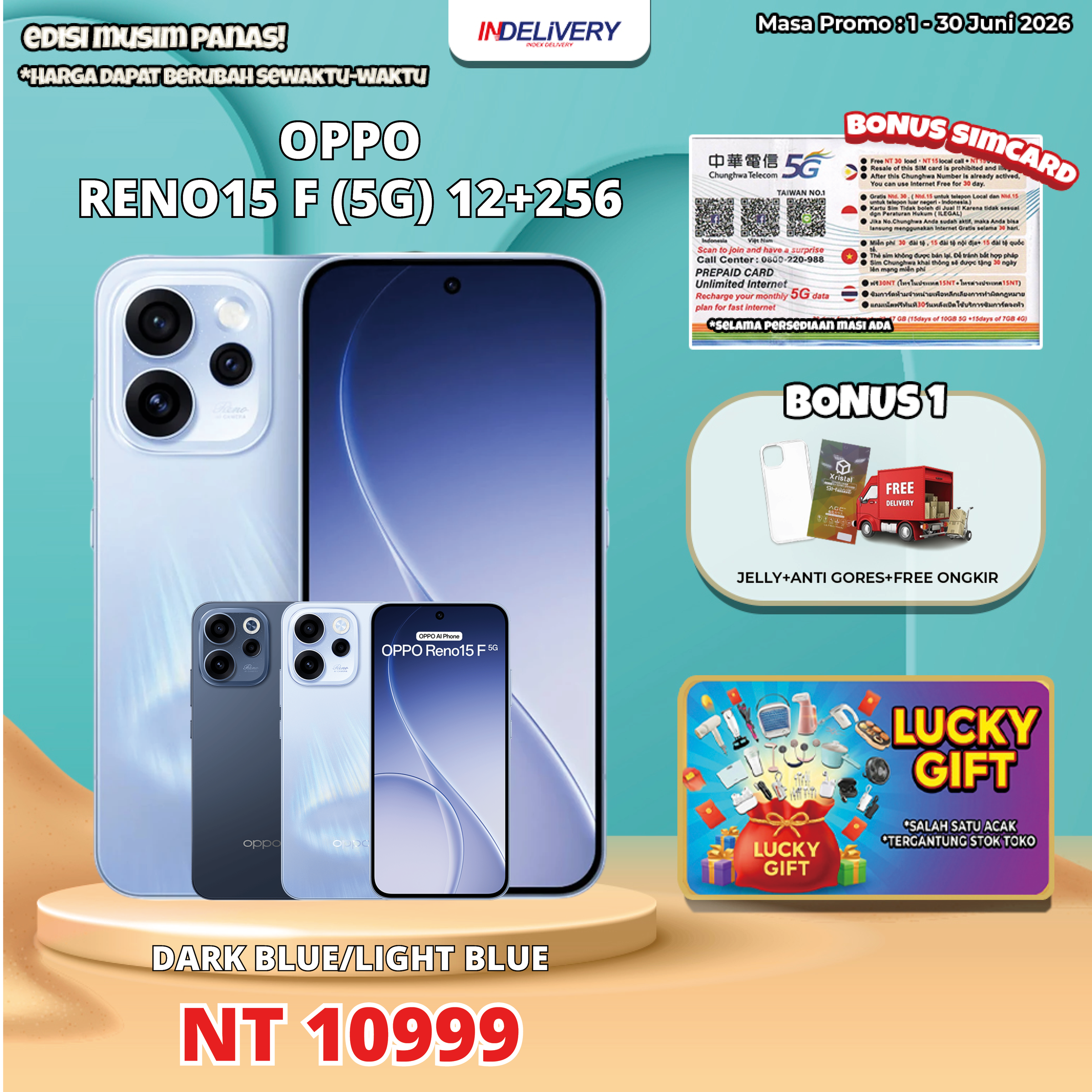 OPPO RENO15 F (5G) 12+256