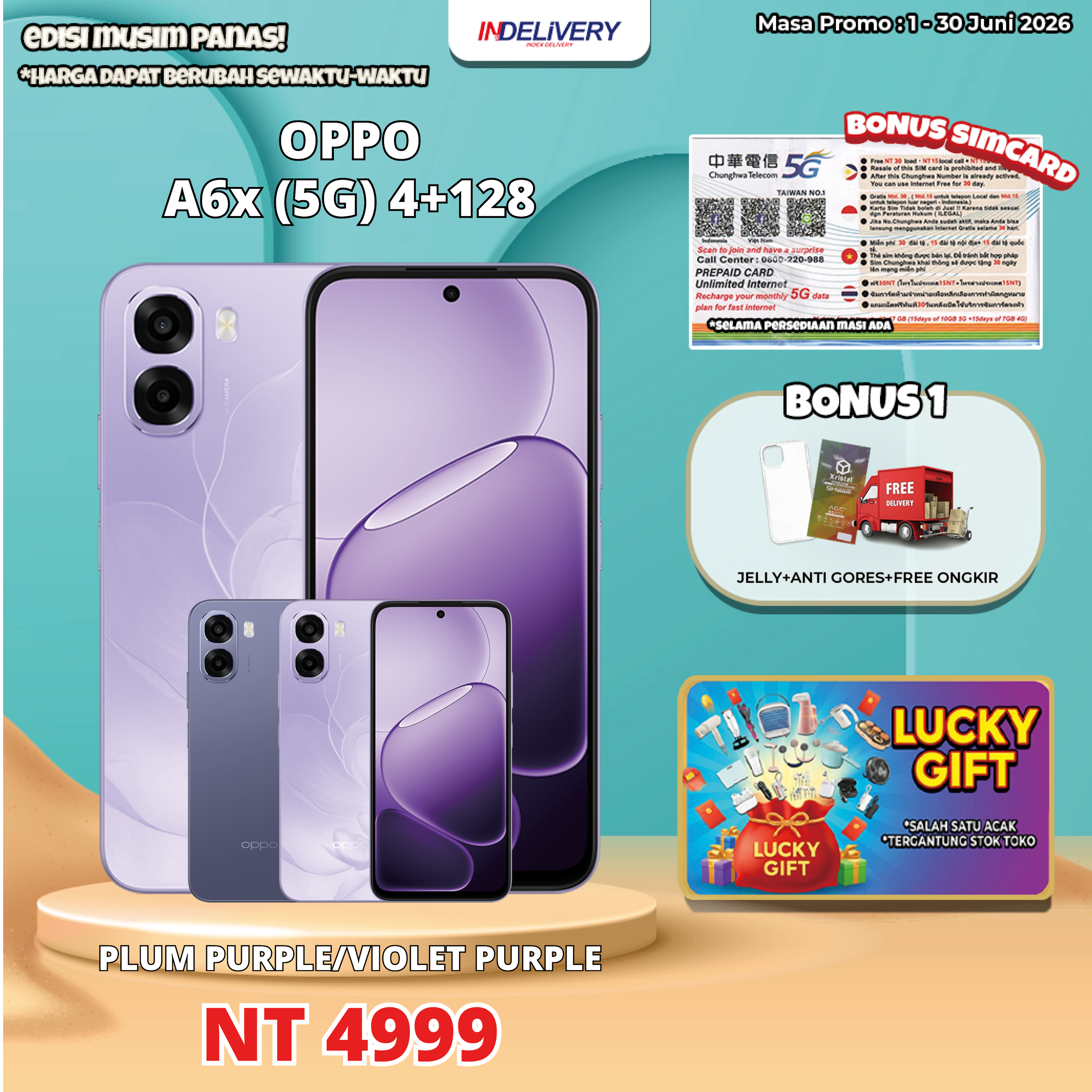 OPPO A6x (5G) 4+128