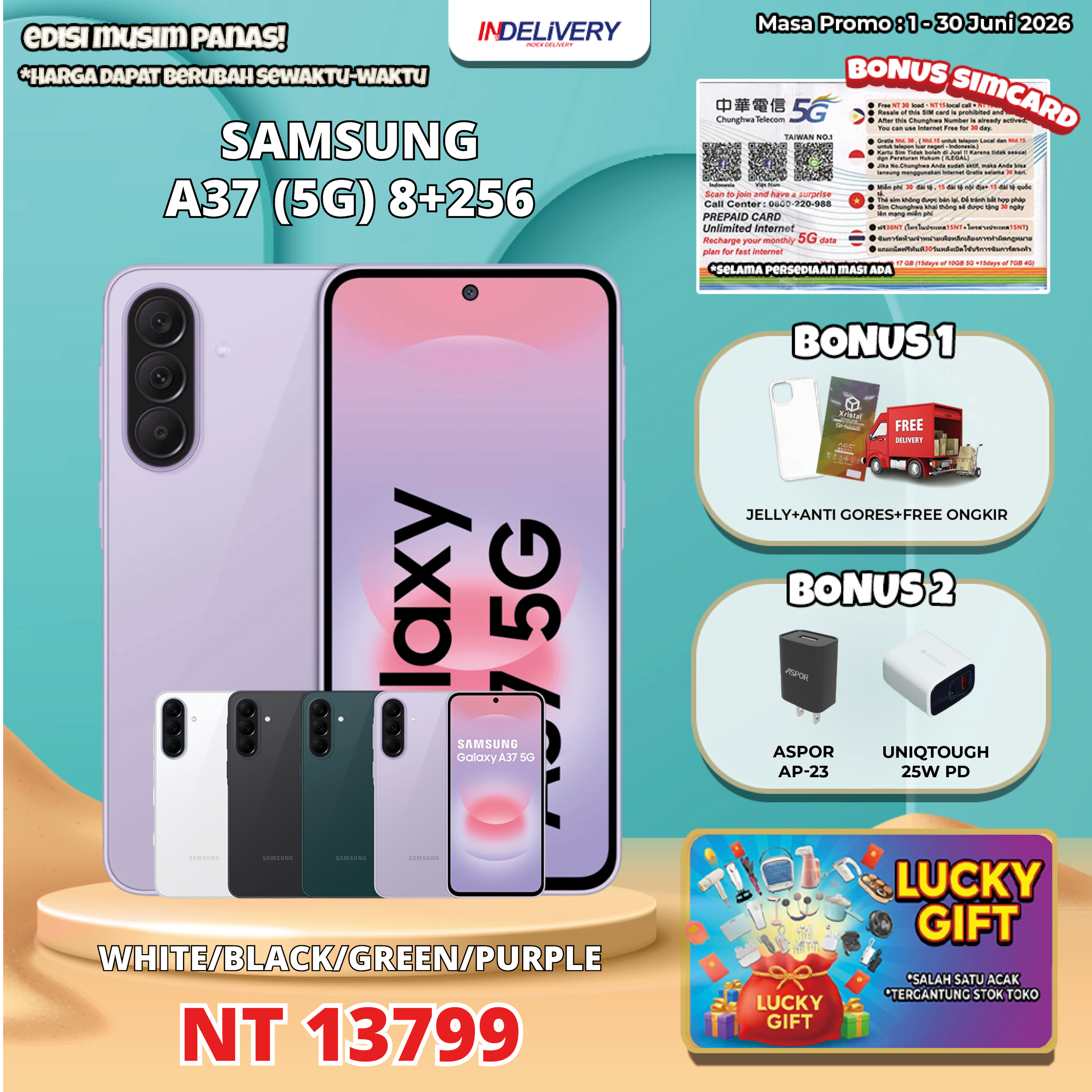 SAMSUNG A37 (5G) 8+256
