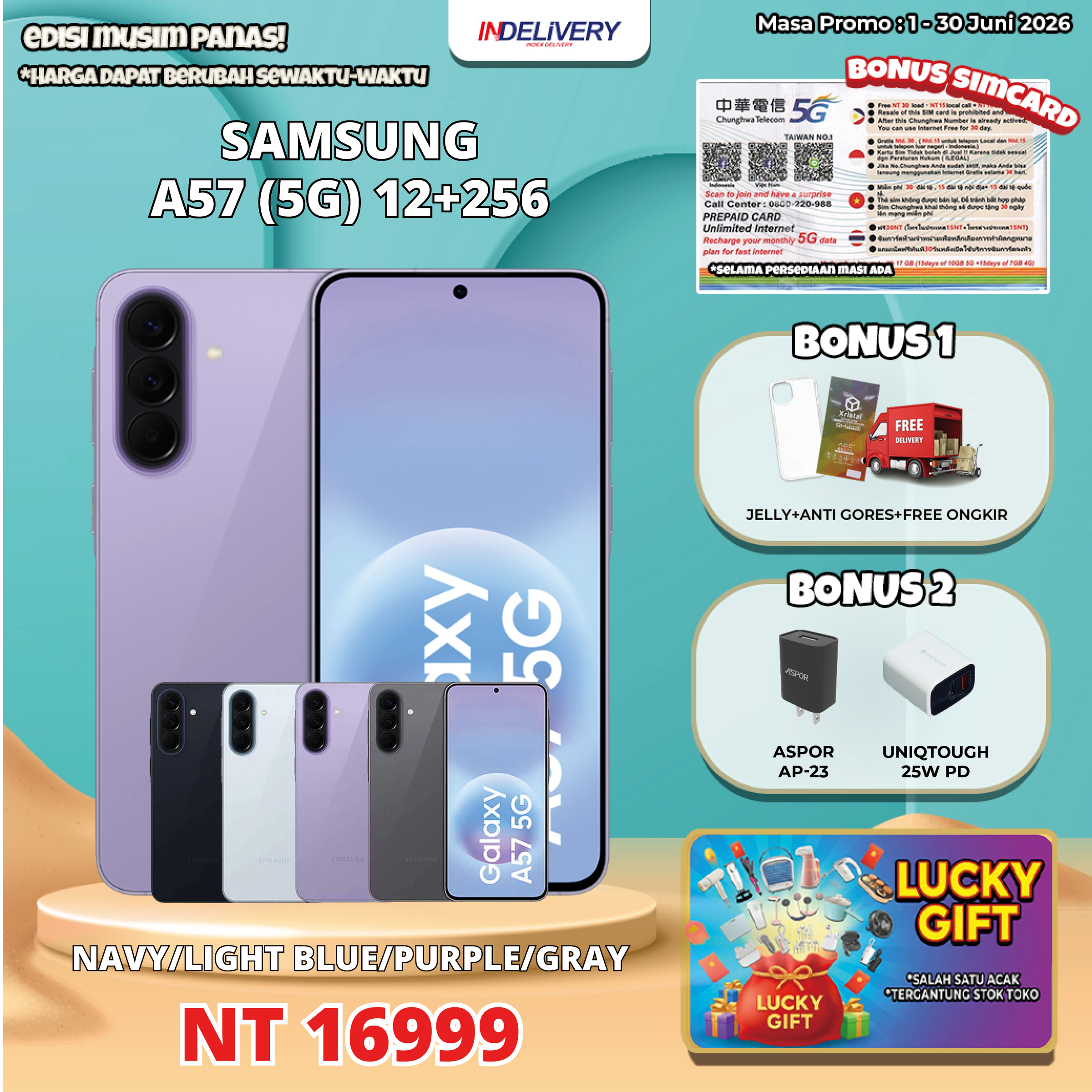 SAMSUNG A57 (5G) 12+256