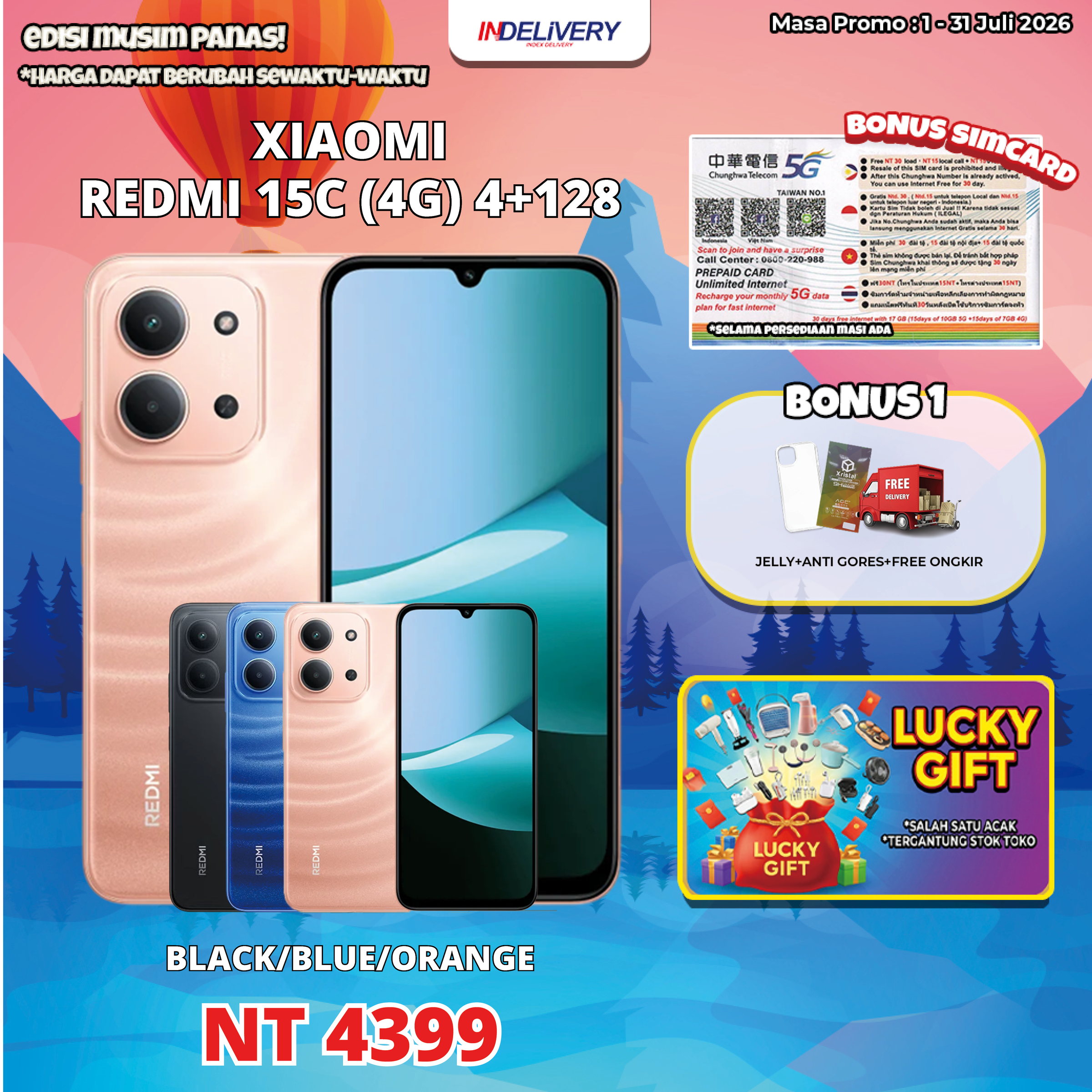 XIAOMI REDMI 15C (4G) 4+128
