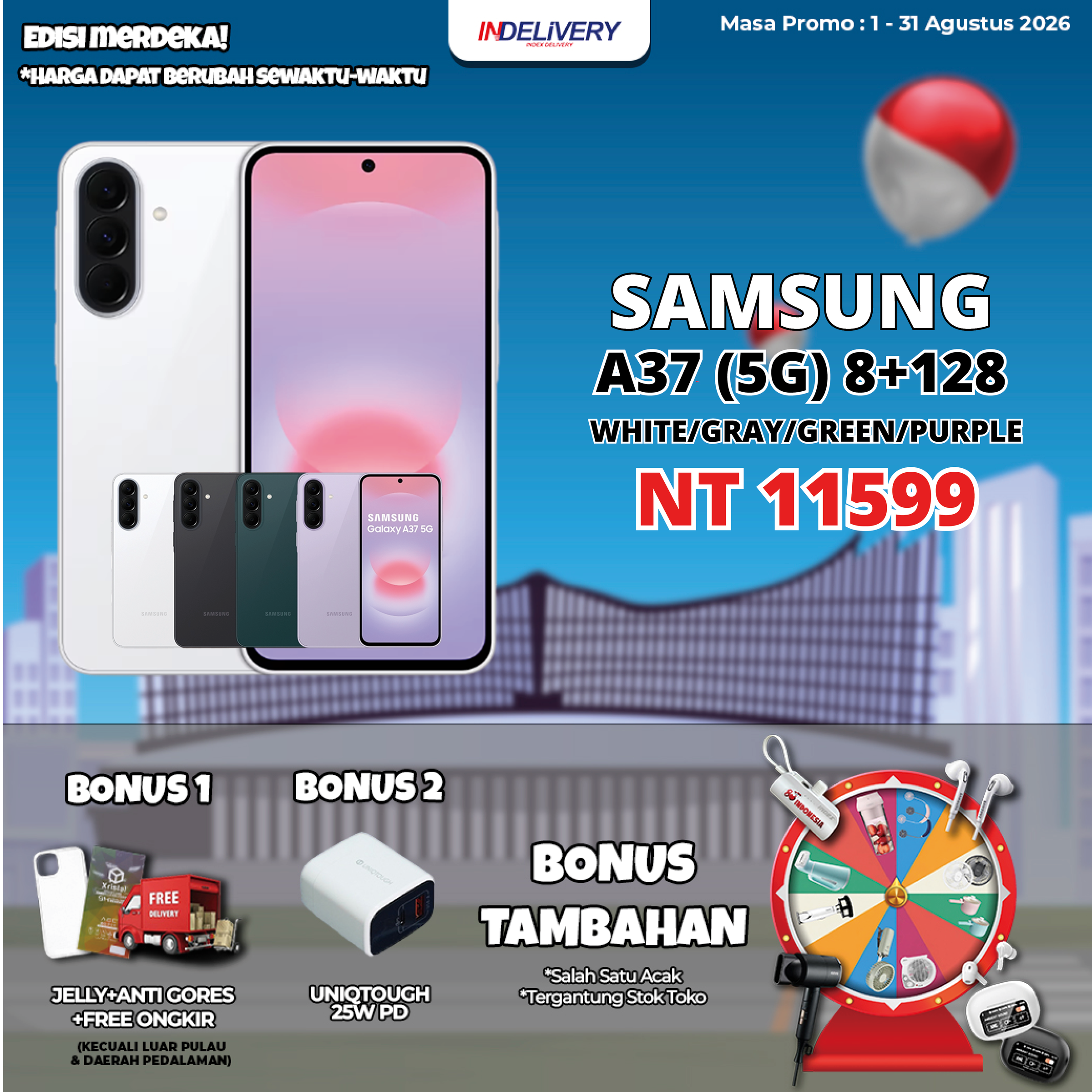 SAMSUNG A37 (5G) 8+128