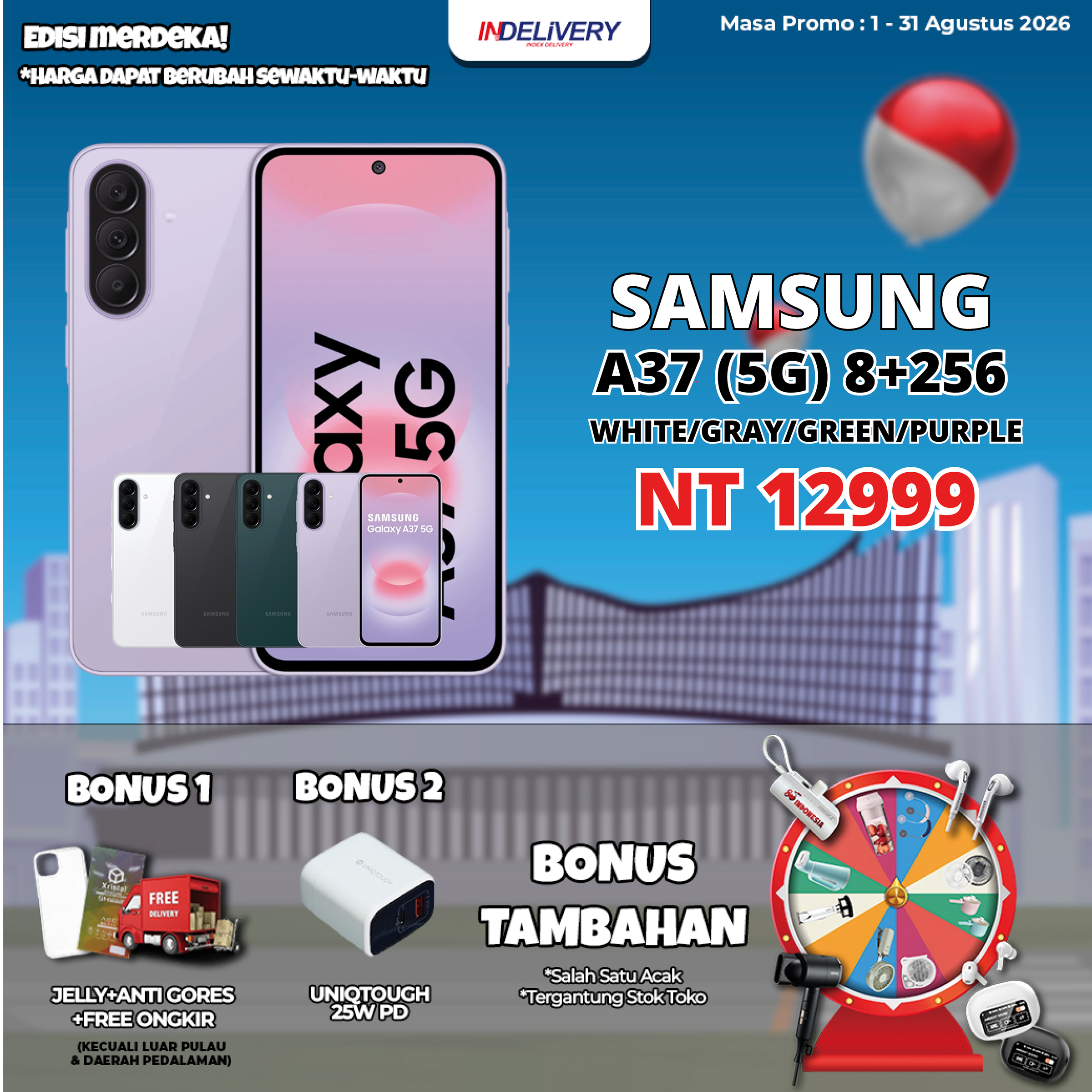 SAMSUNG A37 (5G) 8+256