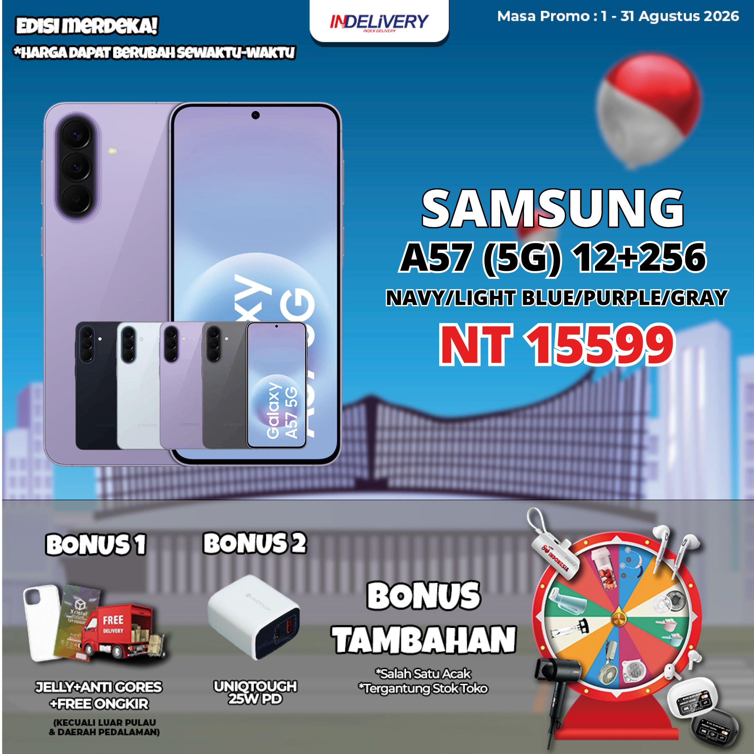 SAMSUNG A57 (5G) 12+256