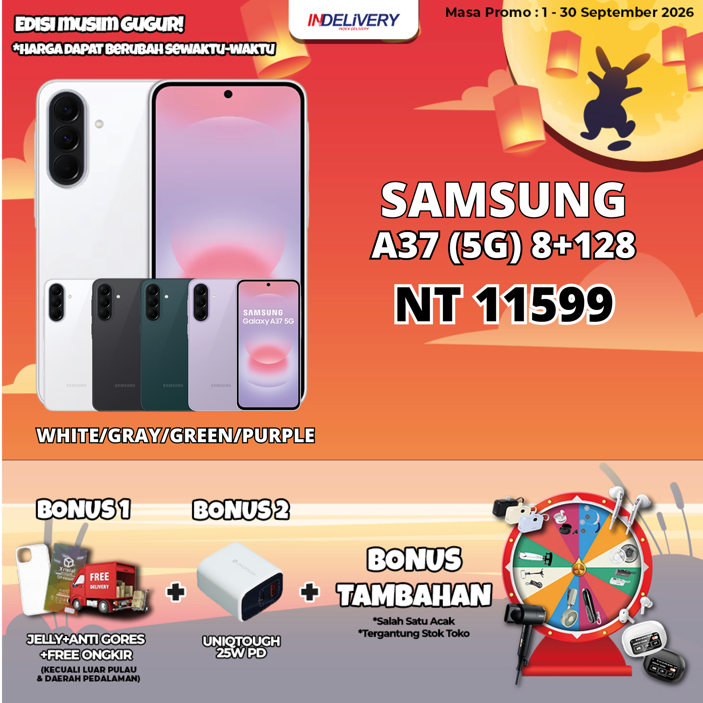 SAMSUNG A37 (5G) 8+128