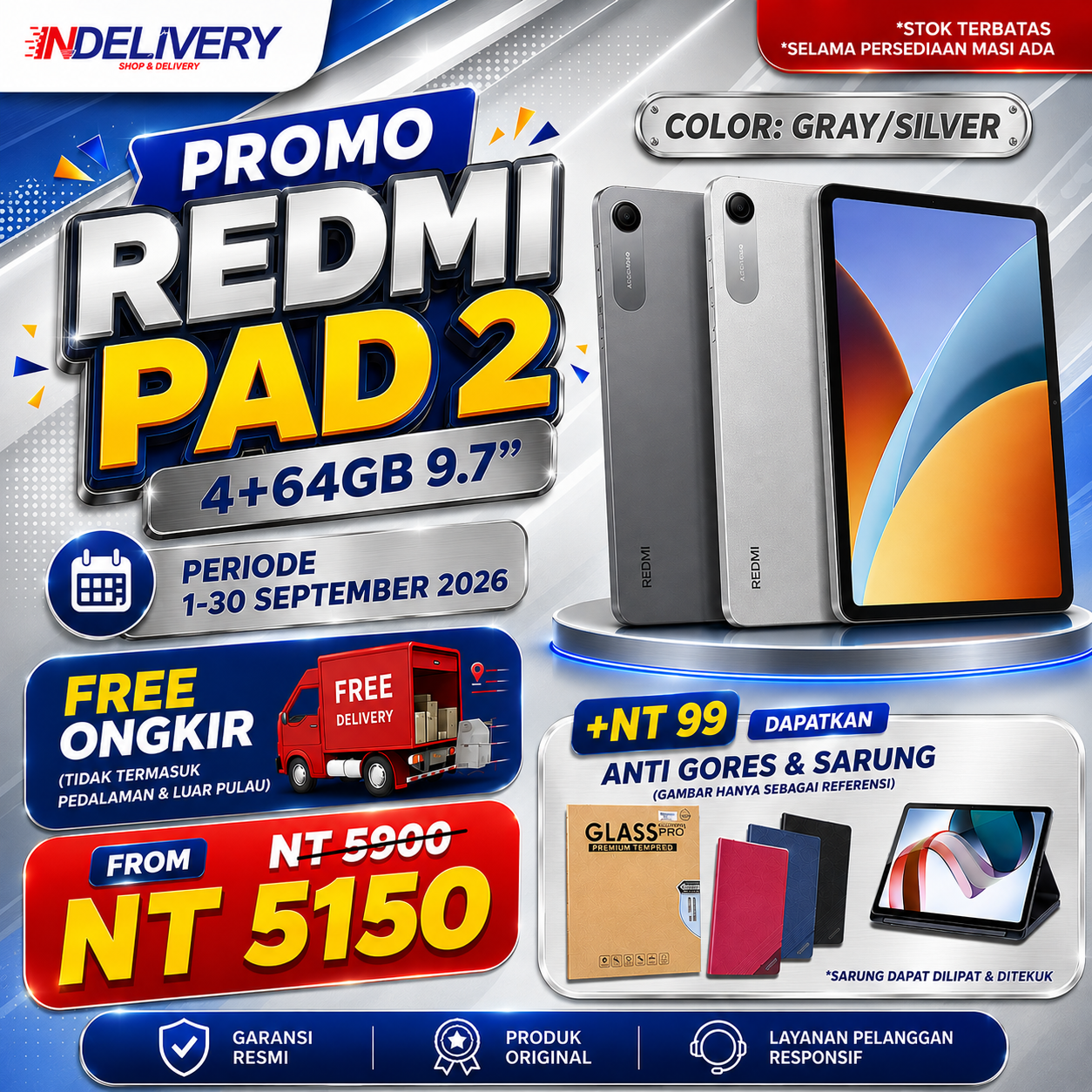 REDMI PAD2 9.7 INDELIVERY
