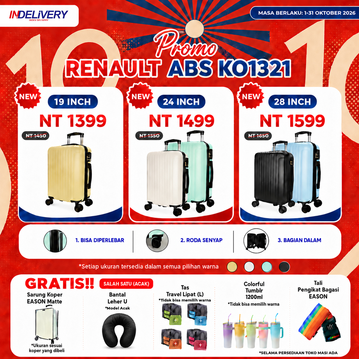 202610 PROMO KOPER RENAULT ABS KO1321 indelivery