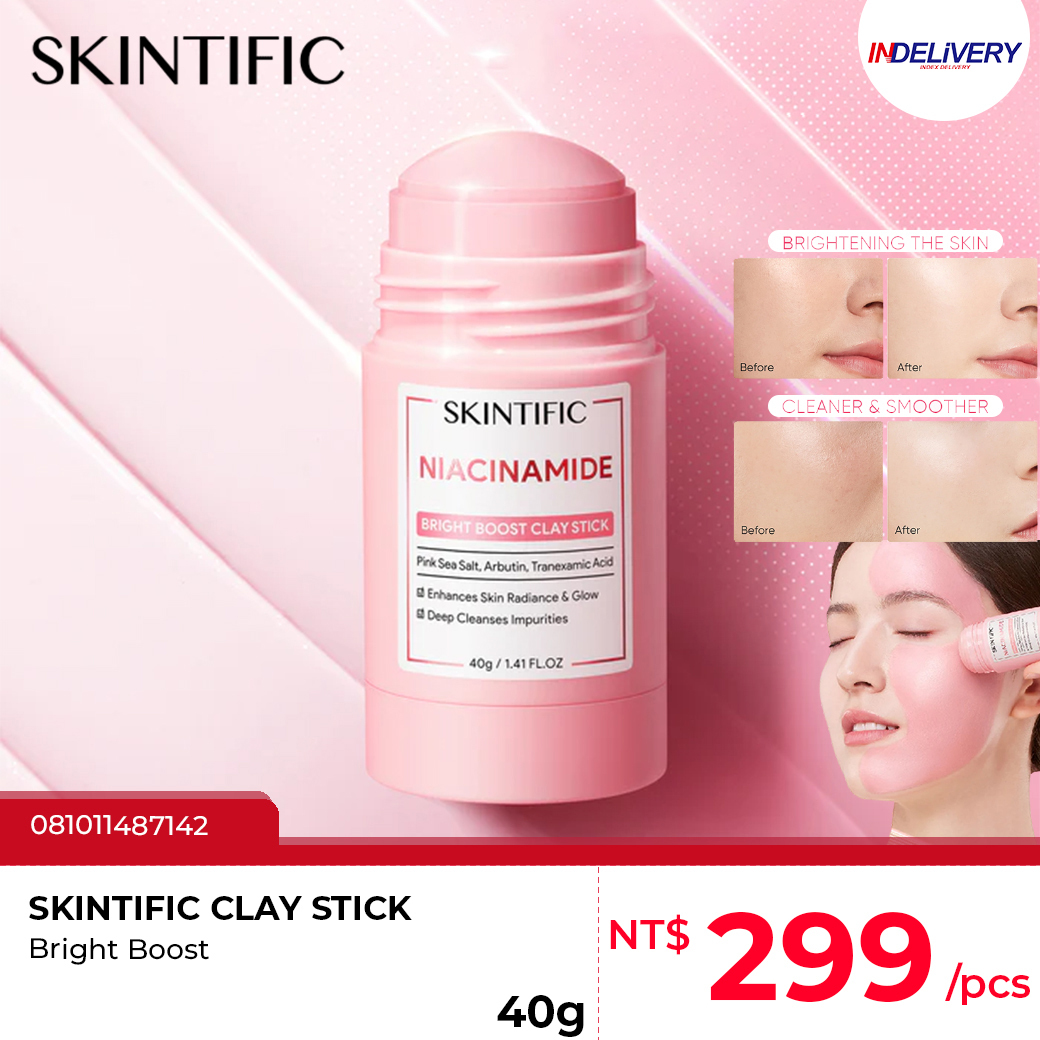 SKINTIFIC Bright Boost Clay Stick 亮白泥膜棒 40g