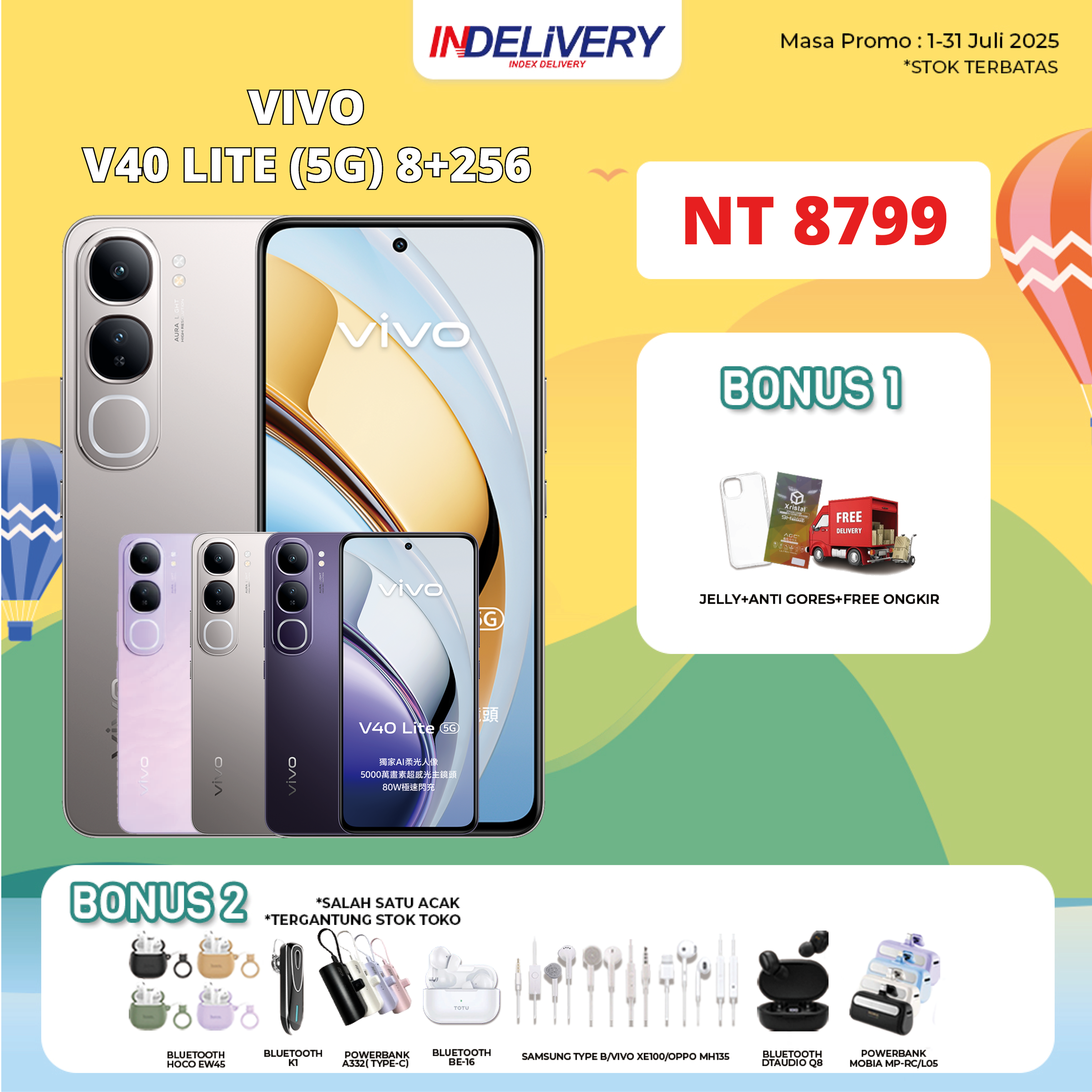 VIVO V40 LITE (5G) 8+256