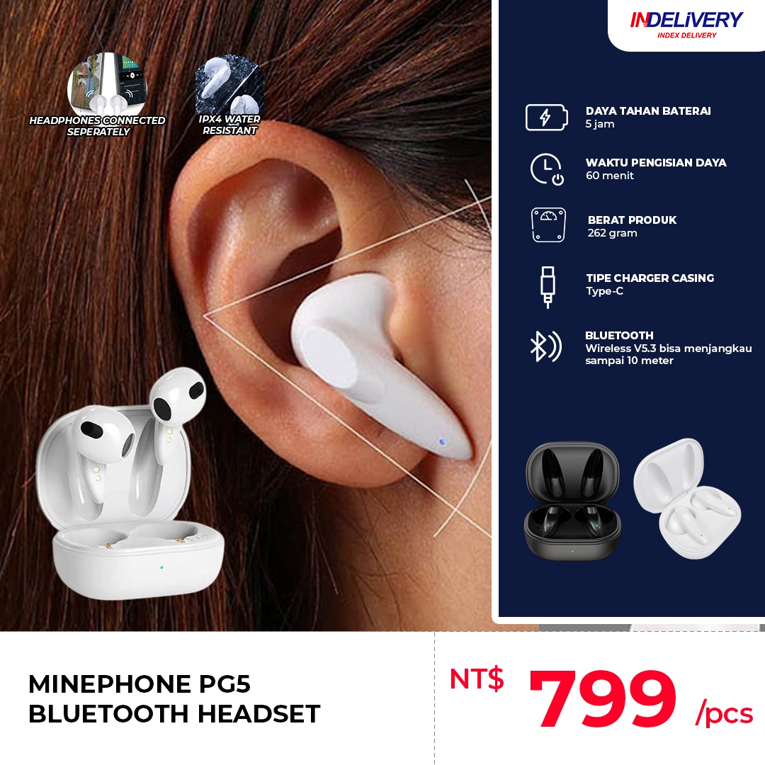 MINe峰 TW-PG5 Bluetooth 5.3真無線降噪藍牙耳機