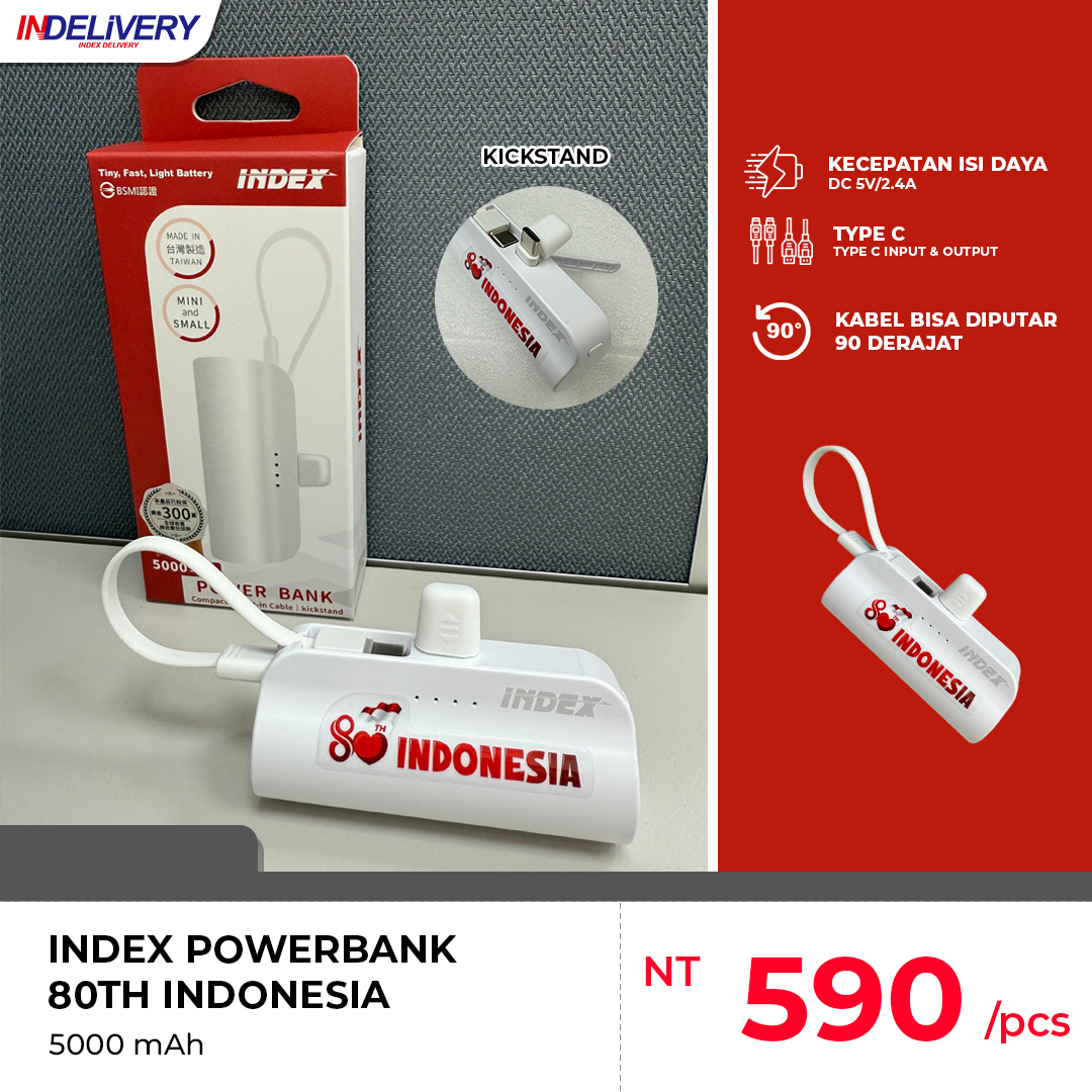 INDEX POWERBANK 80TH INDONESIA INDELIVERY