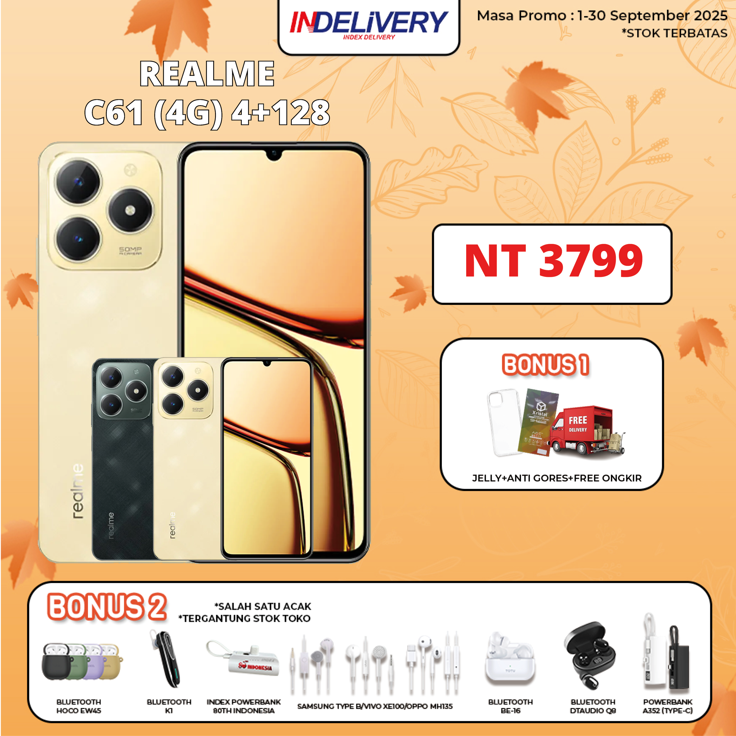 REALME C61 (4G) 4+128