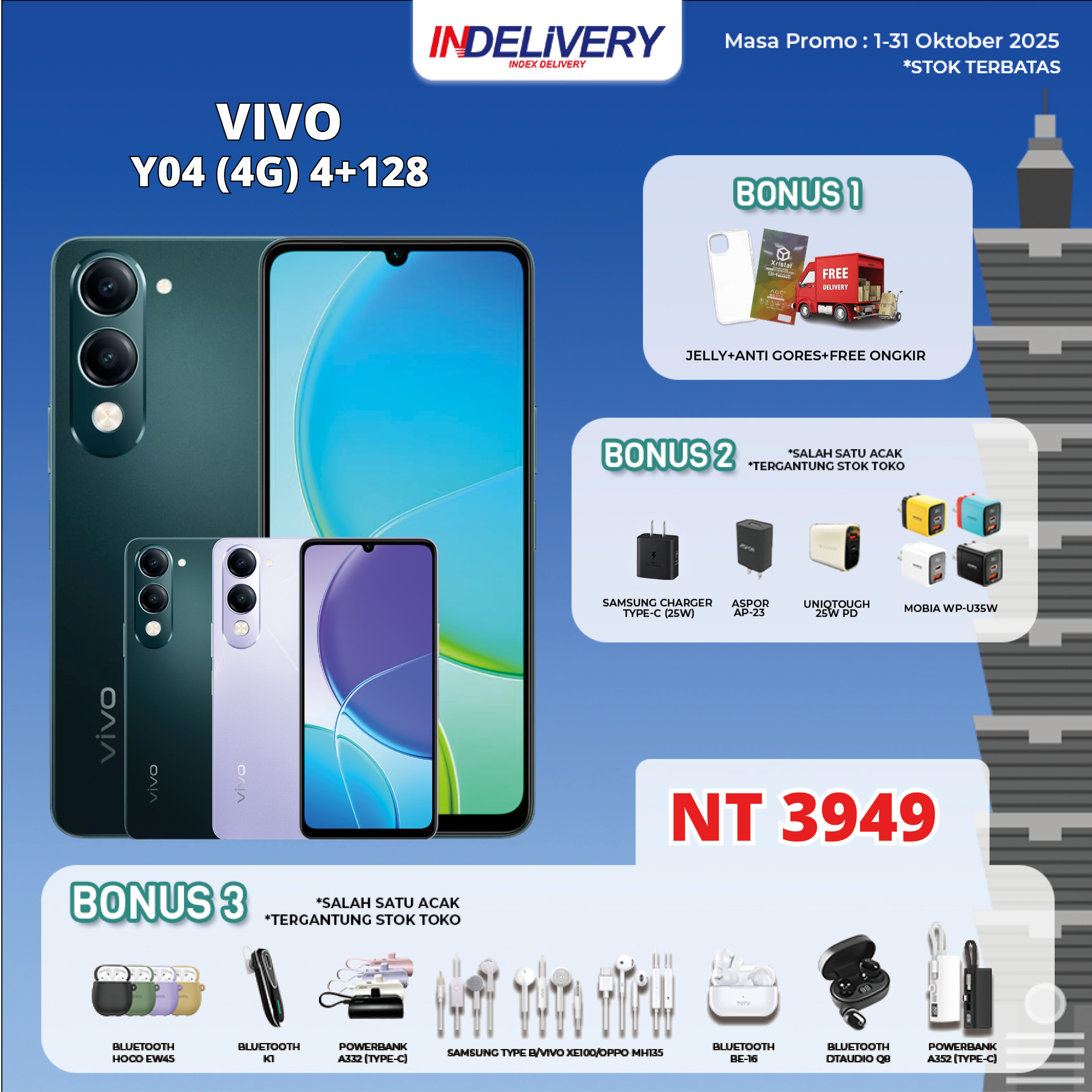 VIVO Y04 (4G) 4+128