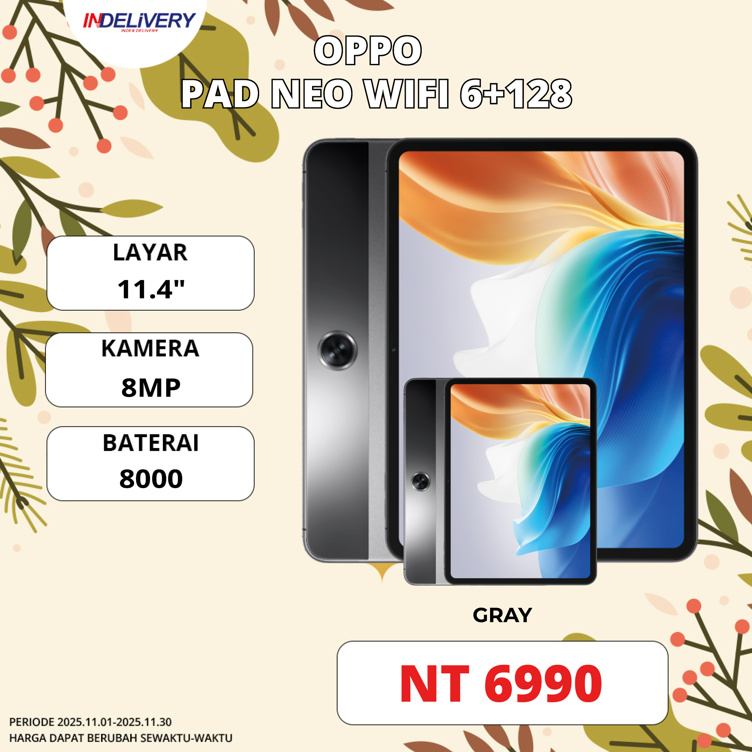 OPPO PAD NEO WIFI 6+128