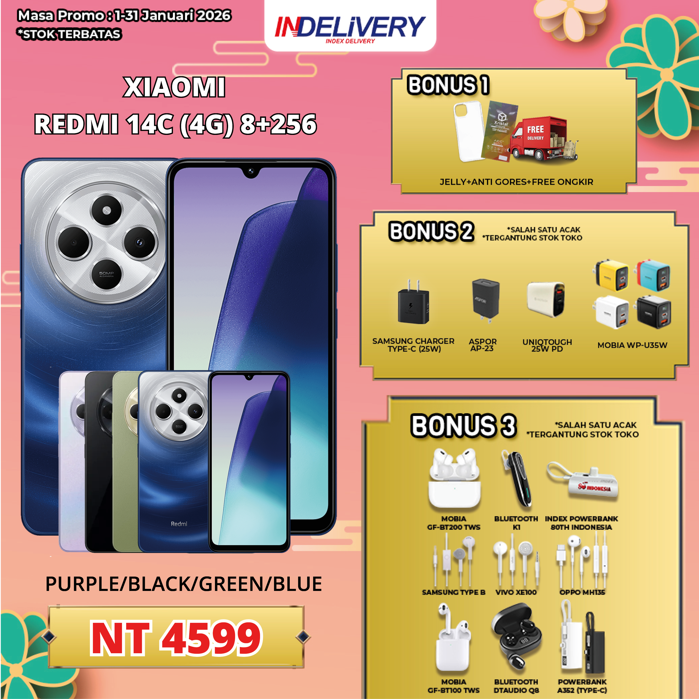 XIAOMI REDMI 14C (4G) 8+256