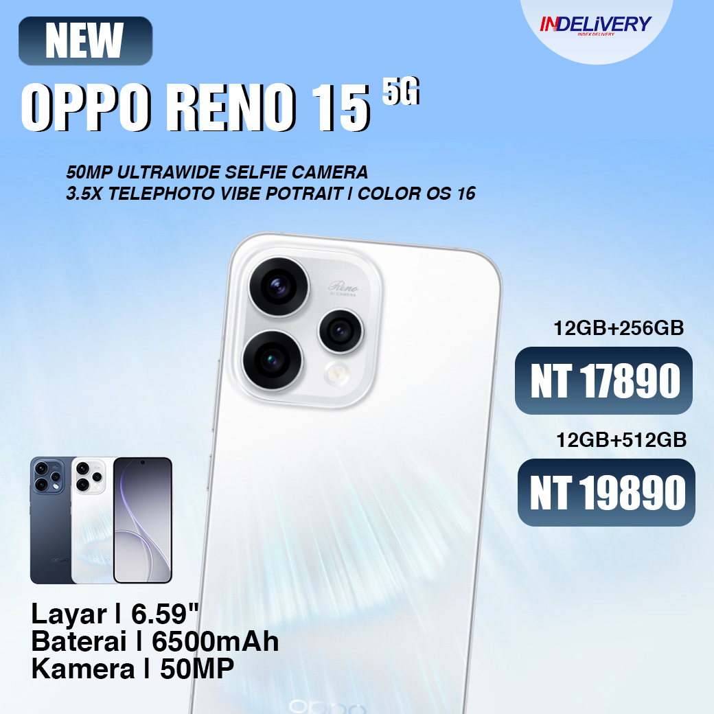 Oppo reno 15 new indelivery