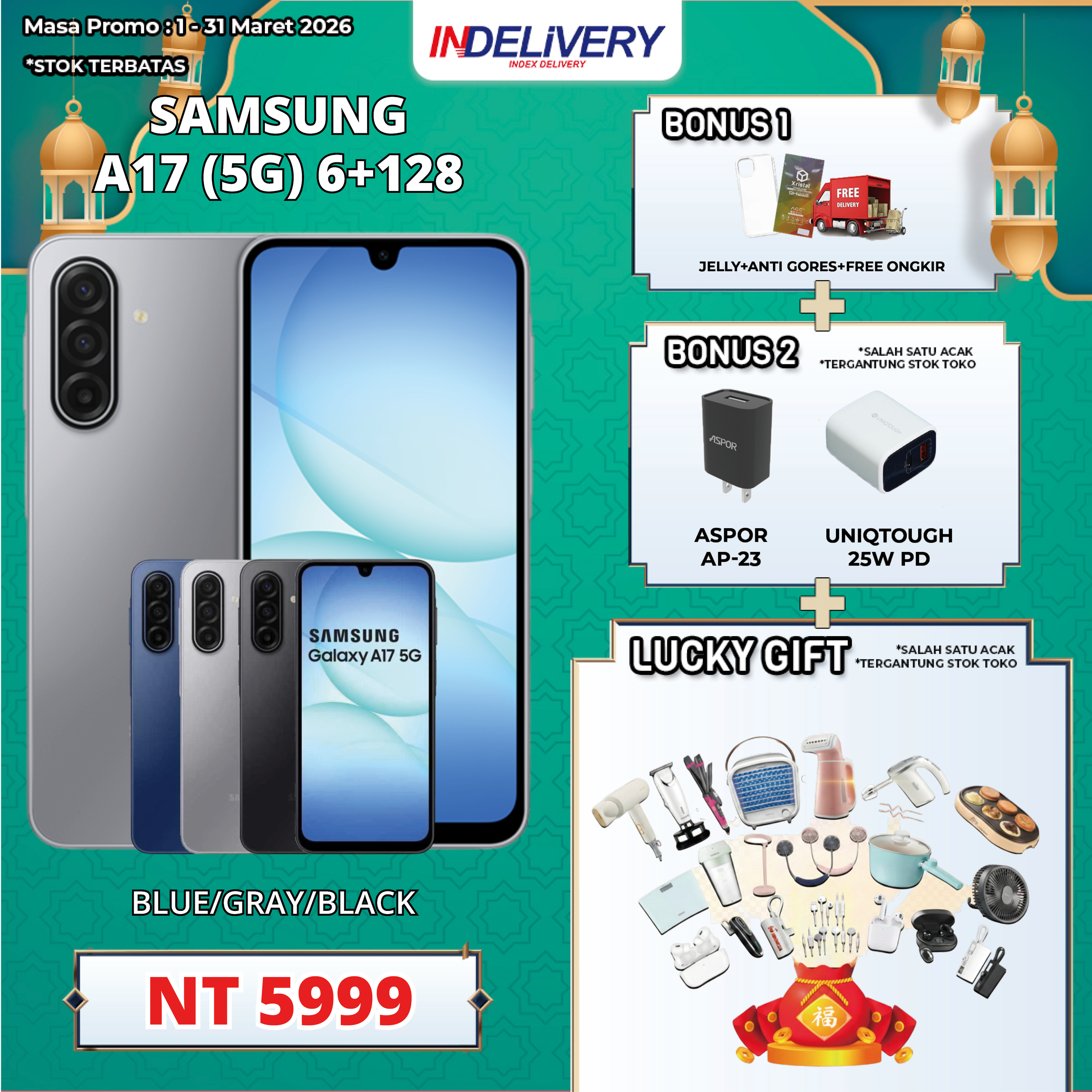 SAMSUNG A17 (5G) 6+128