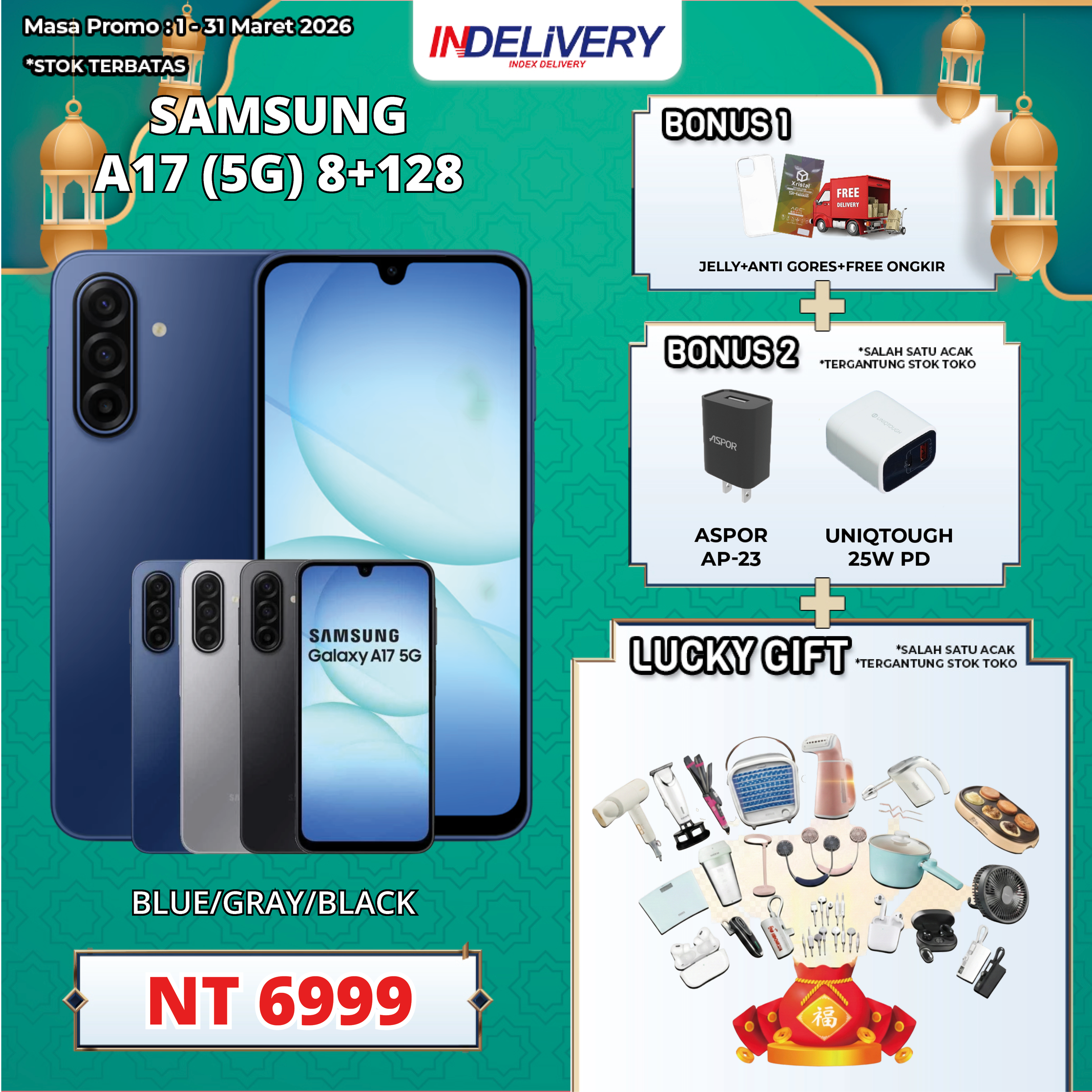 SAMSUNG A17 (5G) 8+128