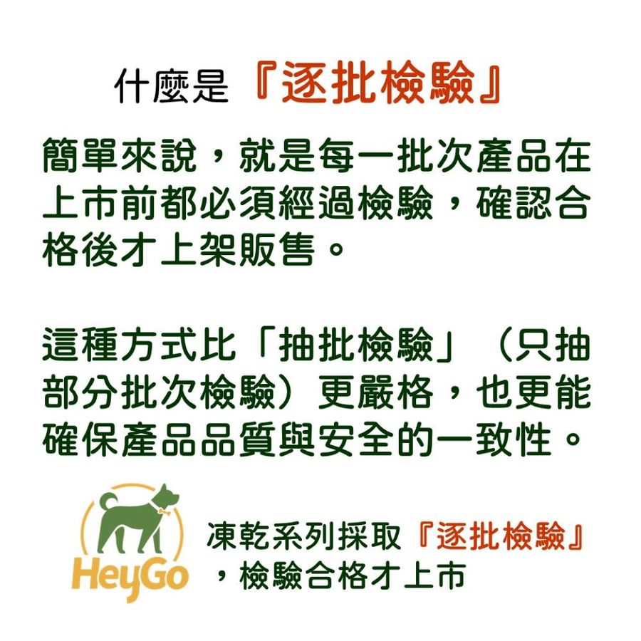 HeyGo | 業界首創     『逐批檢驗』的凍乾 - 