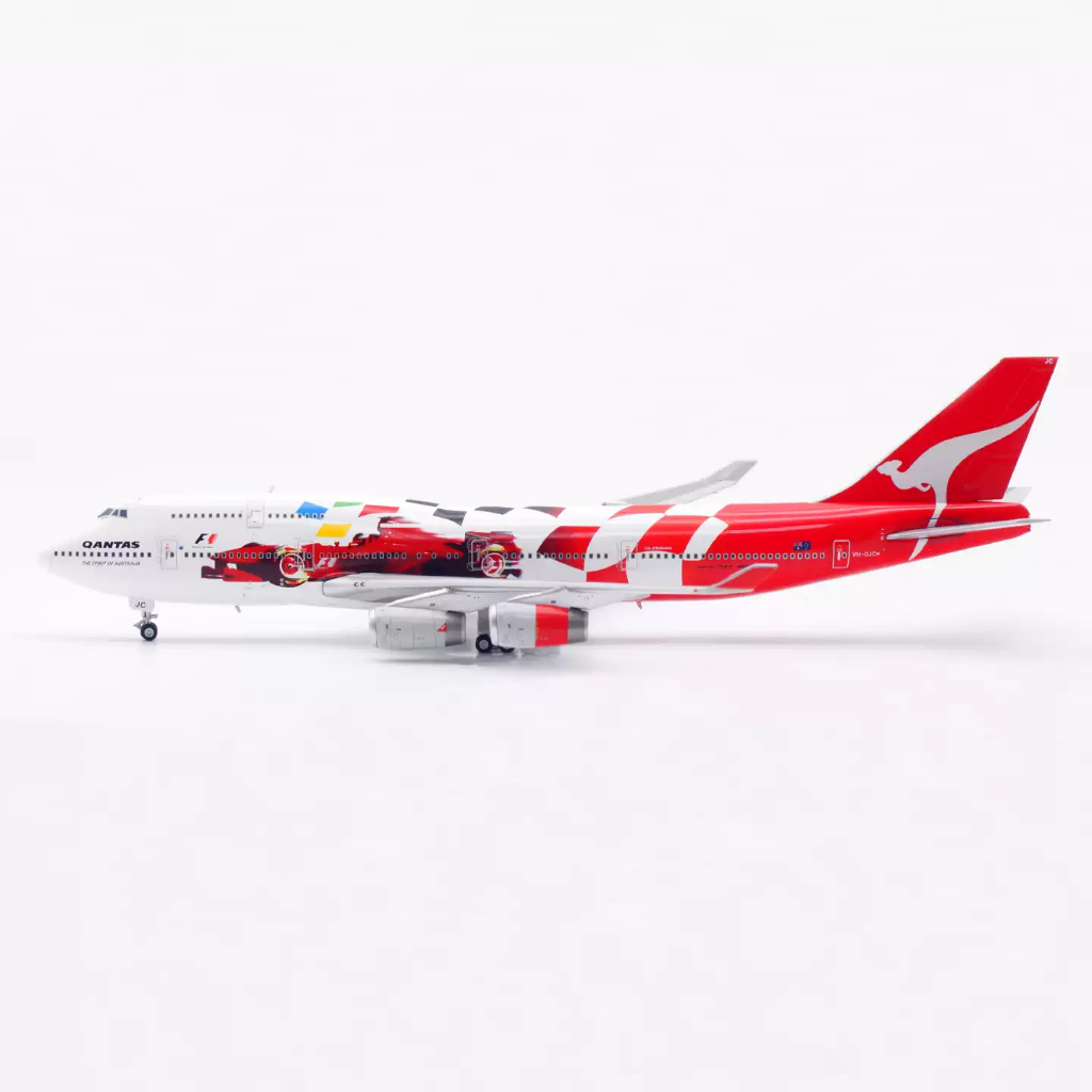 HX Models 1/400 澳洲航空B747-400 VH-OJC F1 彩繪金屬飛機模型