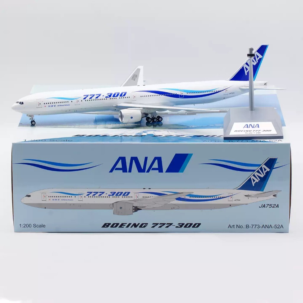 商品名稱】 IF 1/200 全日空ANA 777-300ER 彩帶彩繪機JA752A b-773-ana